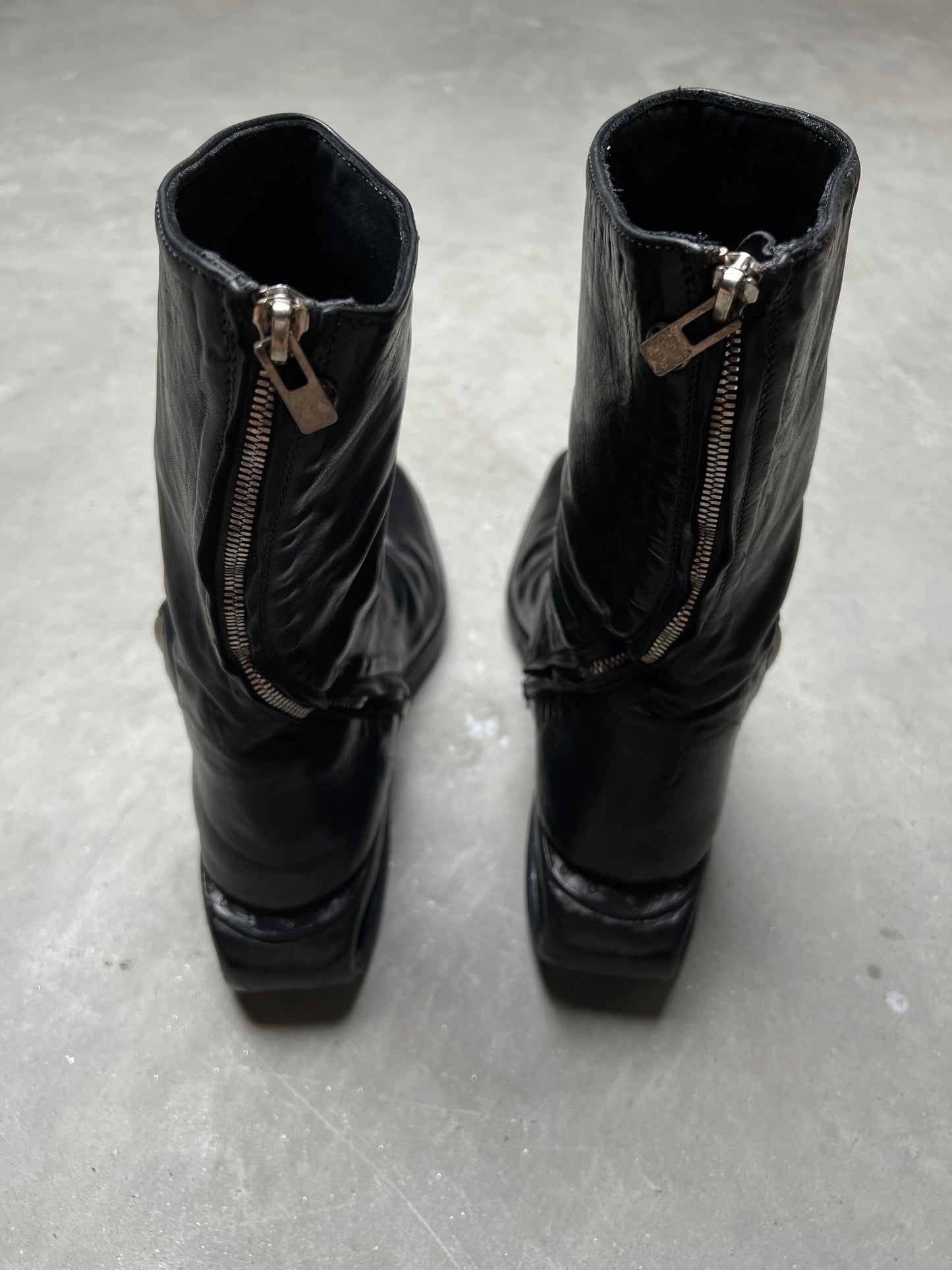 Carol Christian Poell Tornado Zip U-Sole Prosthetic Boots AM/2693P-IN CORS-PTC/010