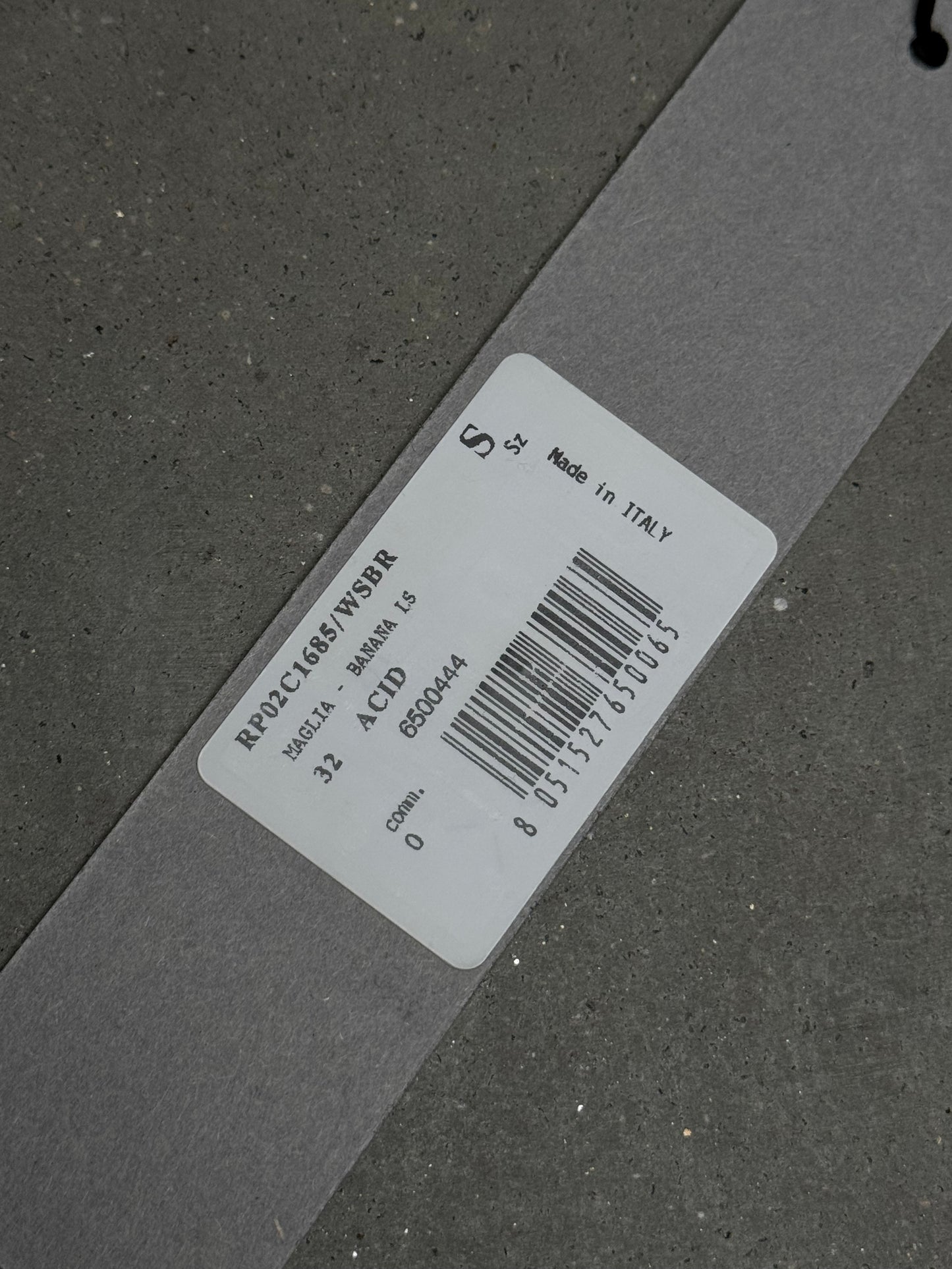 Rick Owens SAMPLE FW23 LUXOR Banana Knit Acid Green