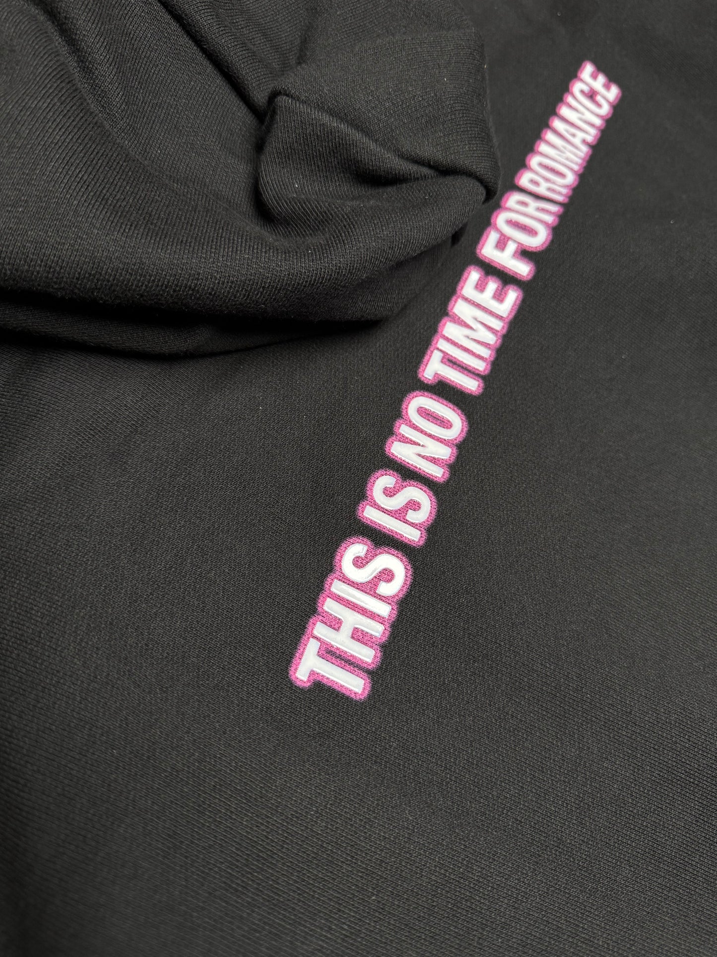 VETEMENTS Cupid No Time For Romance Hoodie Black