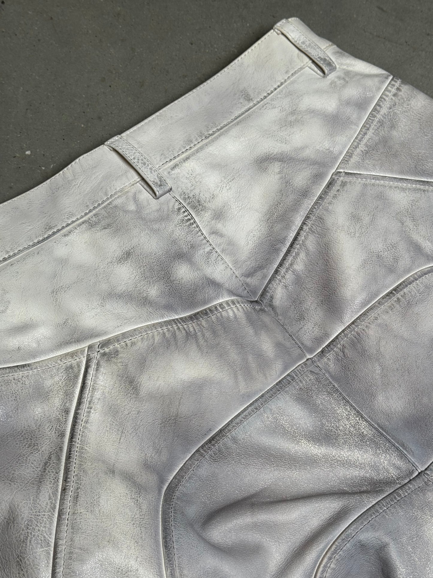 Balenciaga Summer 23 Mudshow Biker Leather Pants