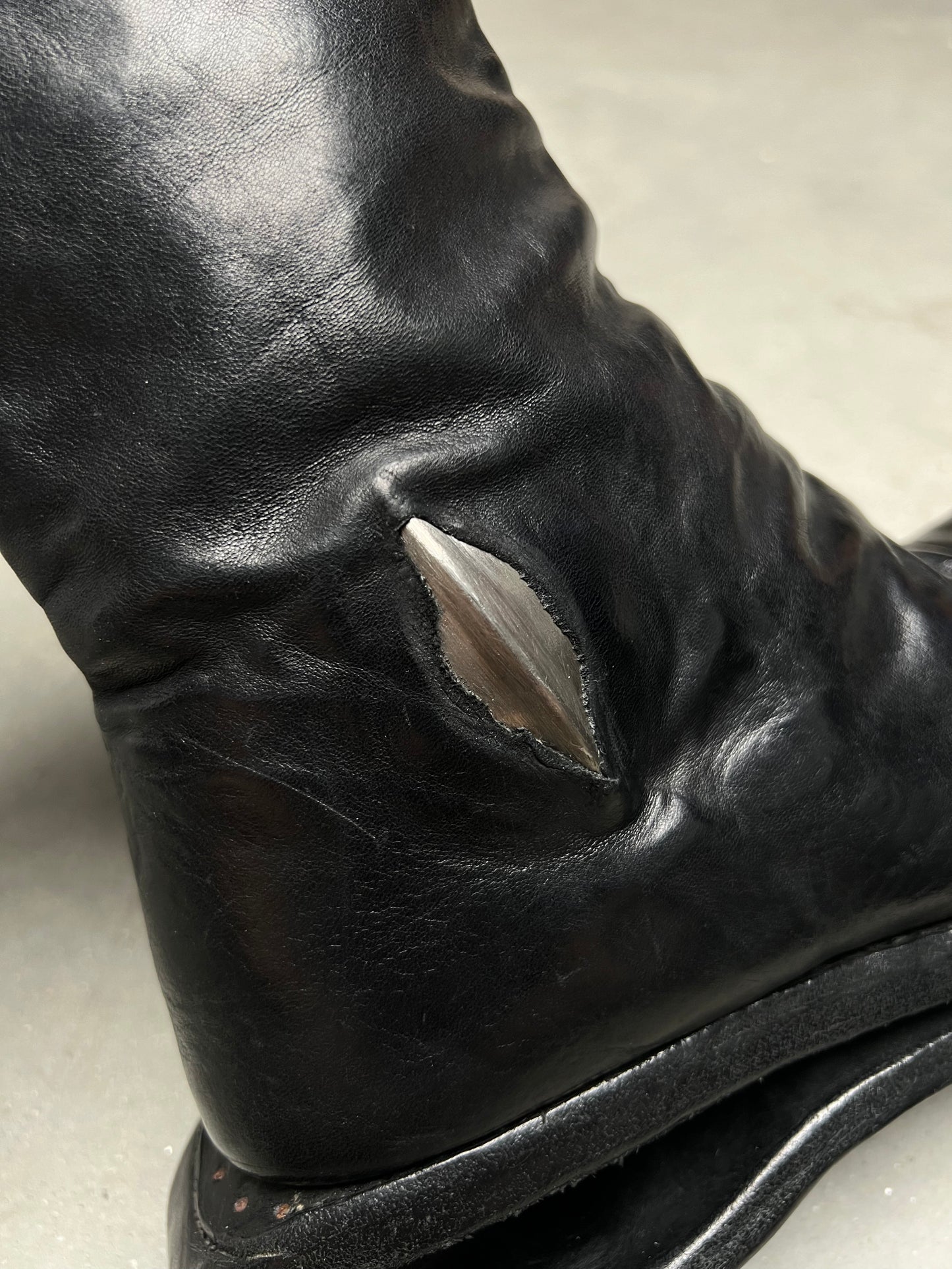 Carol Christian Poell Tornado Zip U-Sole Prosthetic Boots AM/2693P-IN CORS-PTC/010