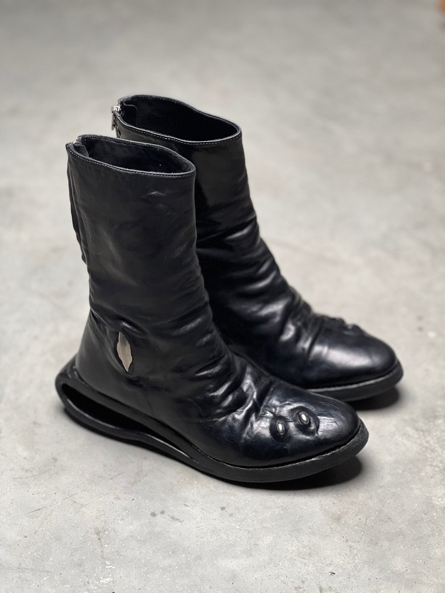 Carol Christian Poell Tornado Zip U-Sole Prosthetic Boots AM/2693P-IN CORS-PTC/010