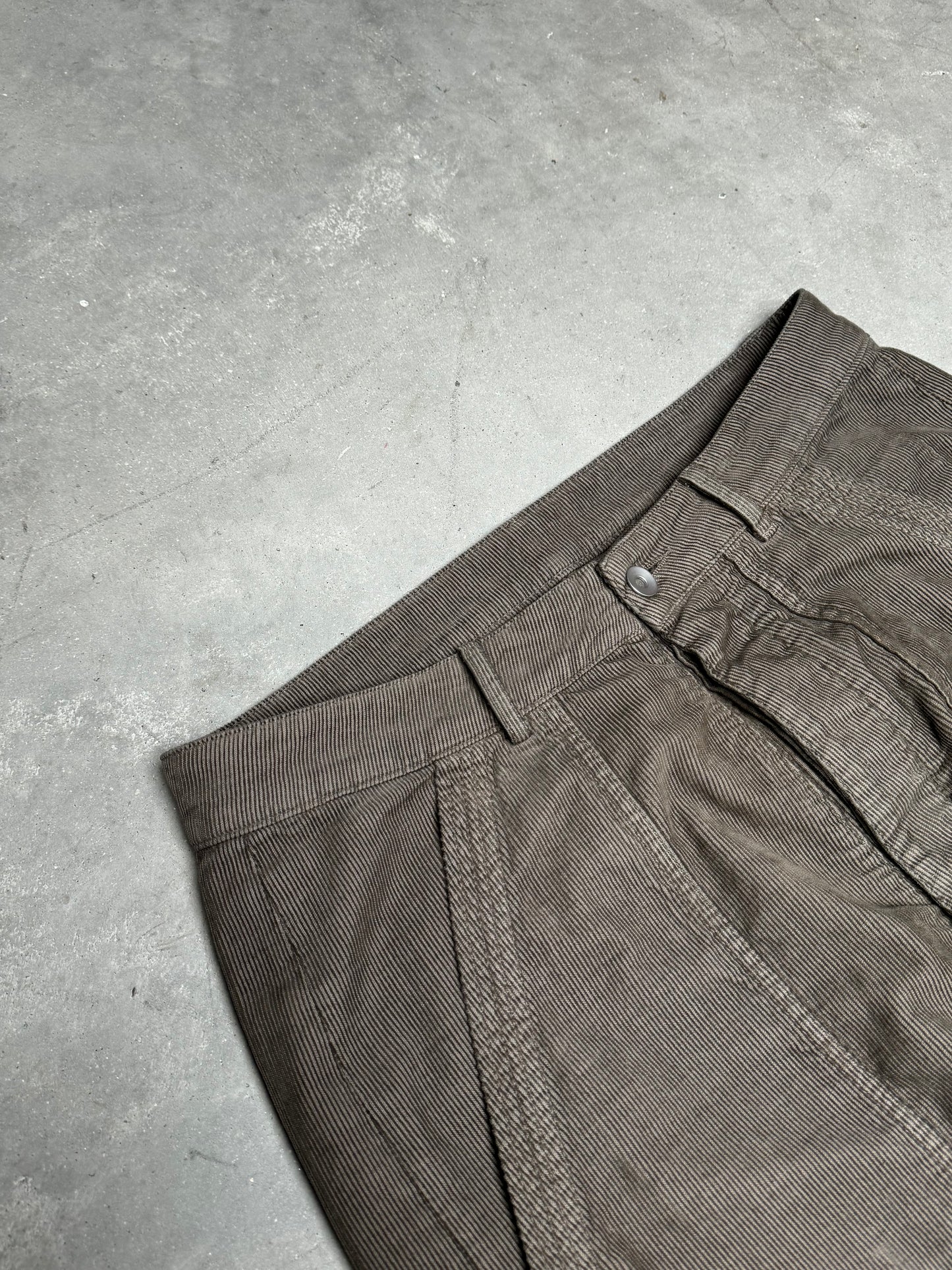 Rick Owens DRKSHDW FW23 LUXOR Corduroy Cargo Pants Dust