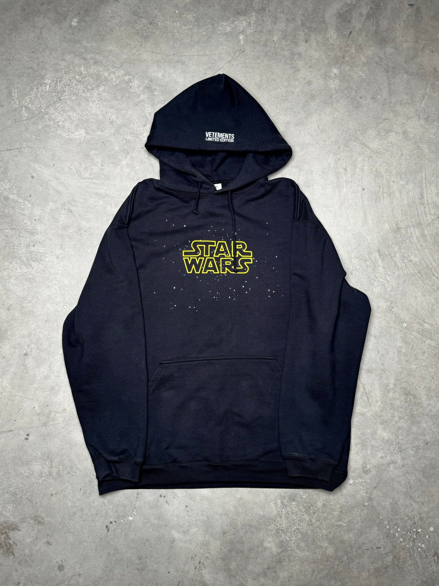 VETEMENTS Star Wars Yellow Logo Hoodie (Defective)