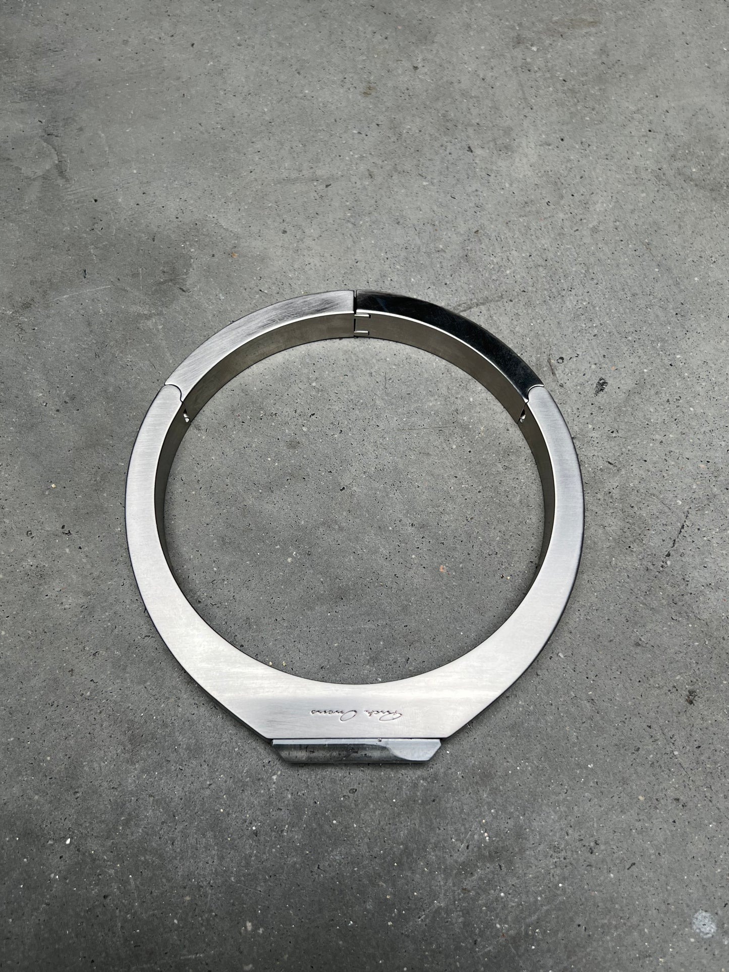 Rick Owens Crystal Beveled Choker Necklace