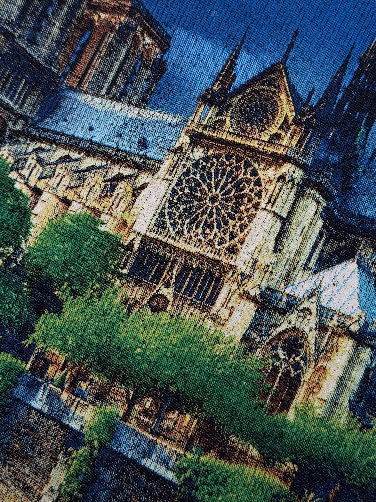 Balenciaga Sacré Coeur Notre Dame Oversized Distressed Hoodie