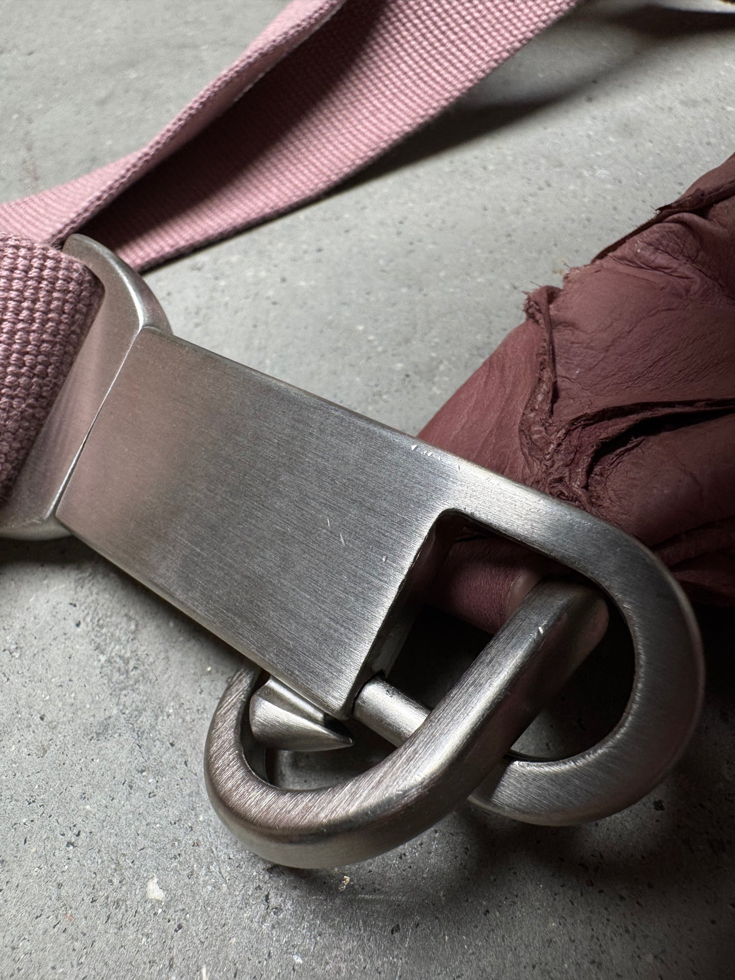 Rick Owens 1 OF 1 Pirarucu Fish Leather Waist Bag Dusty Pink