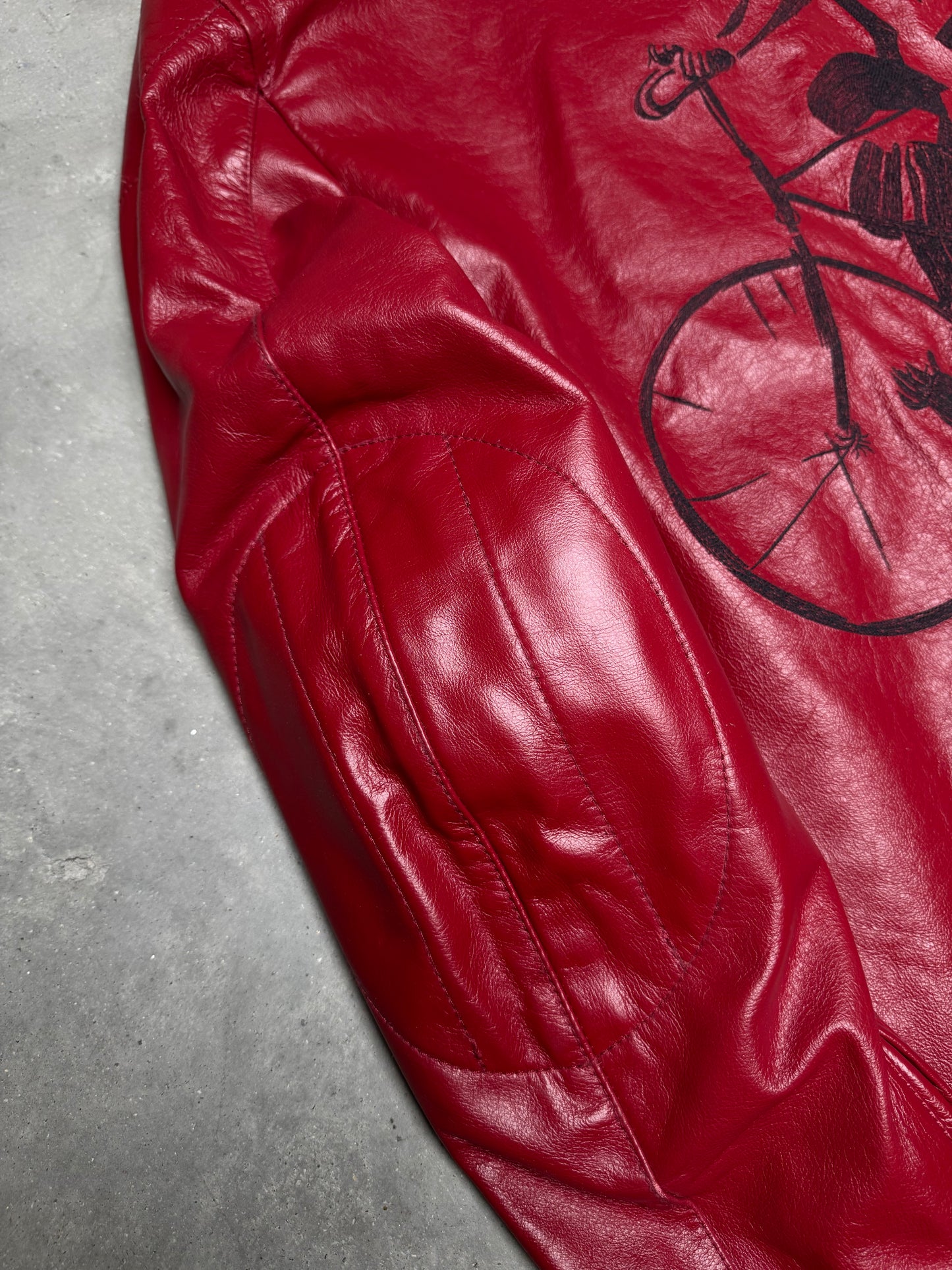 Enfants Riches Déprimés The Bully Leather Jacket Red