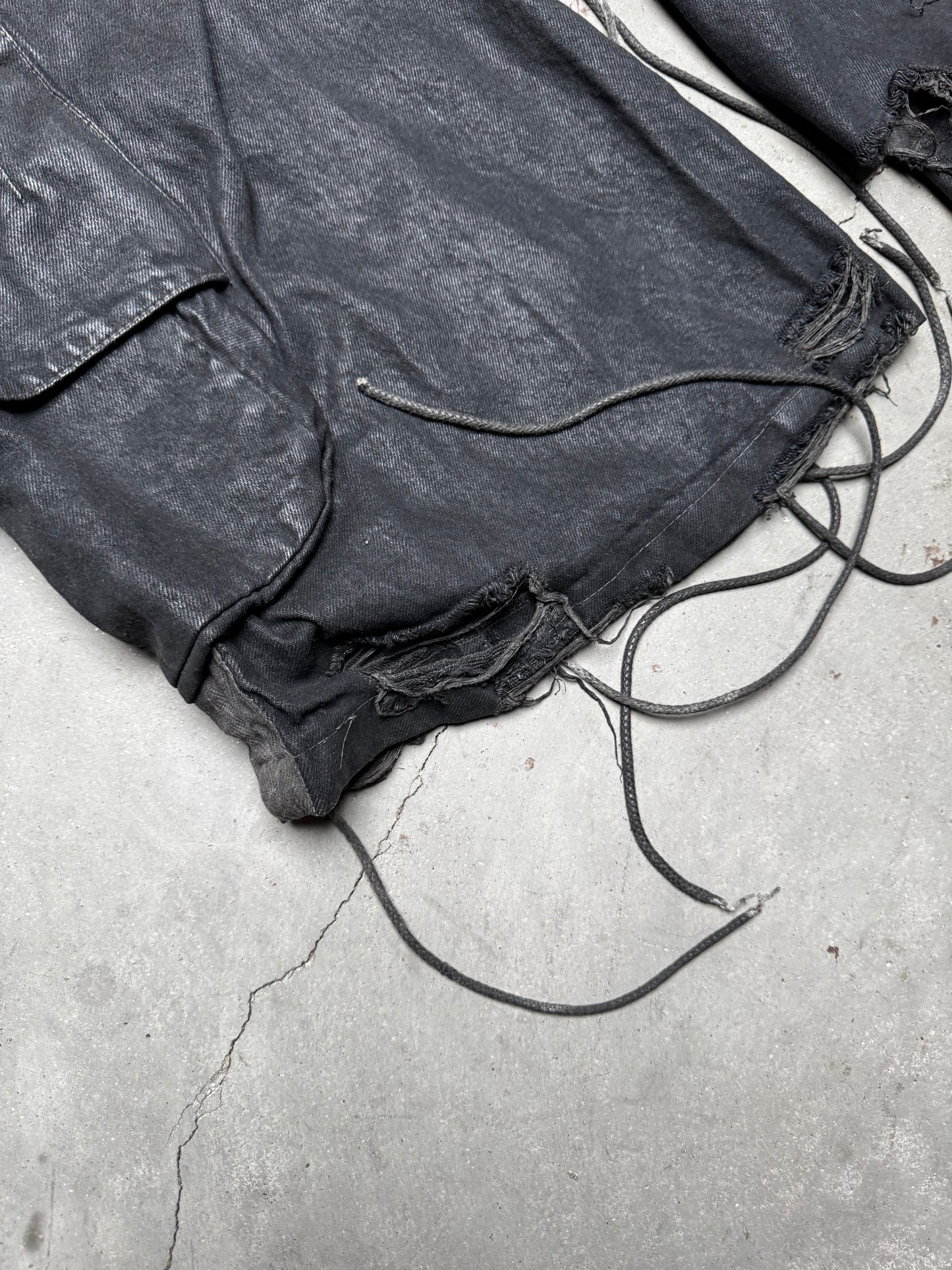 Shine Luxury NEMENTHON Layered Jumbo Flared Cargo Pants