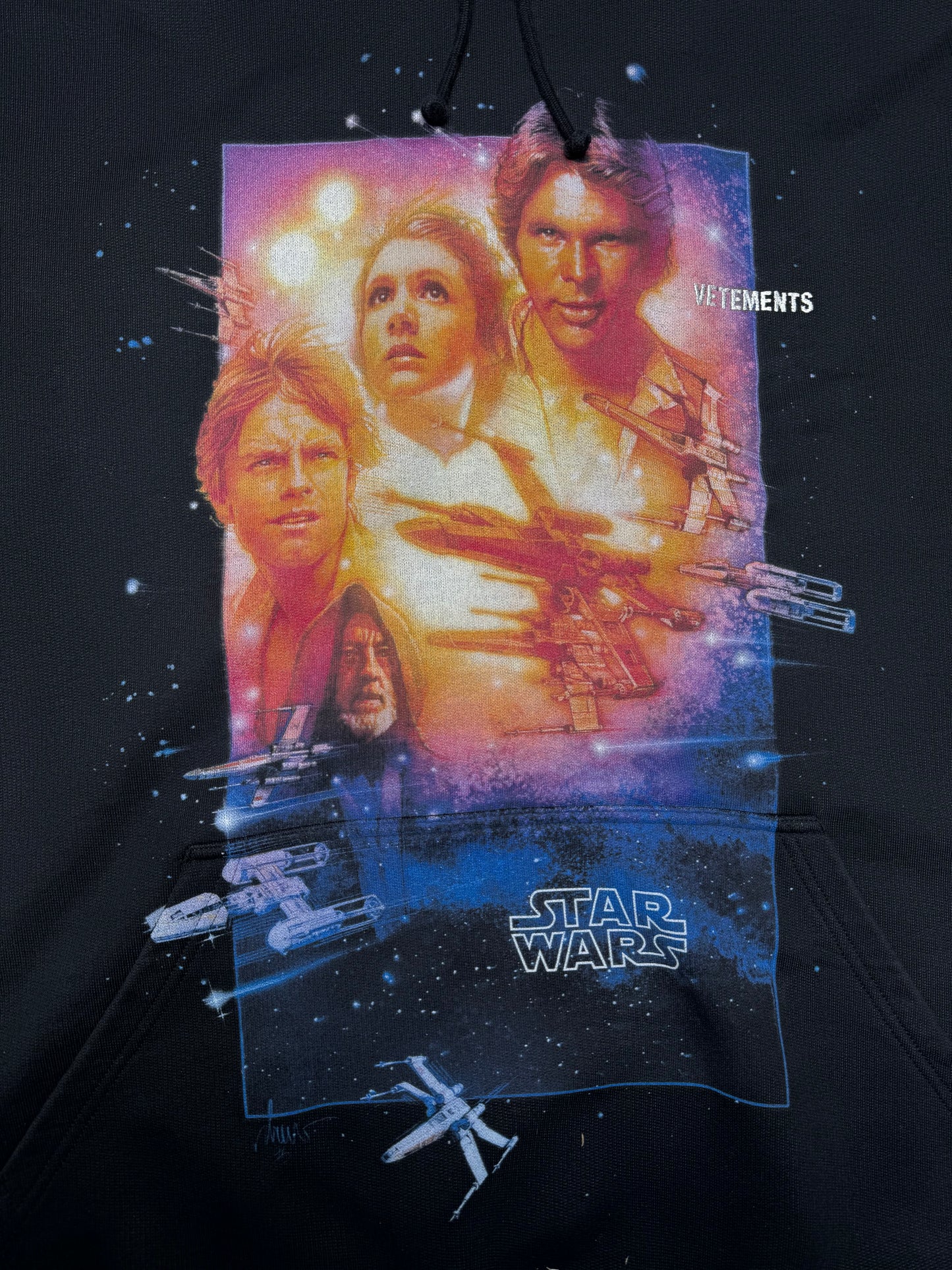 VETEMENTS Star Wars A New Hope Coming Soon Hoodie
