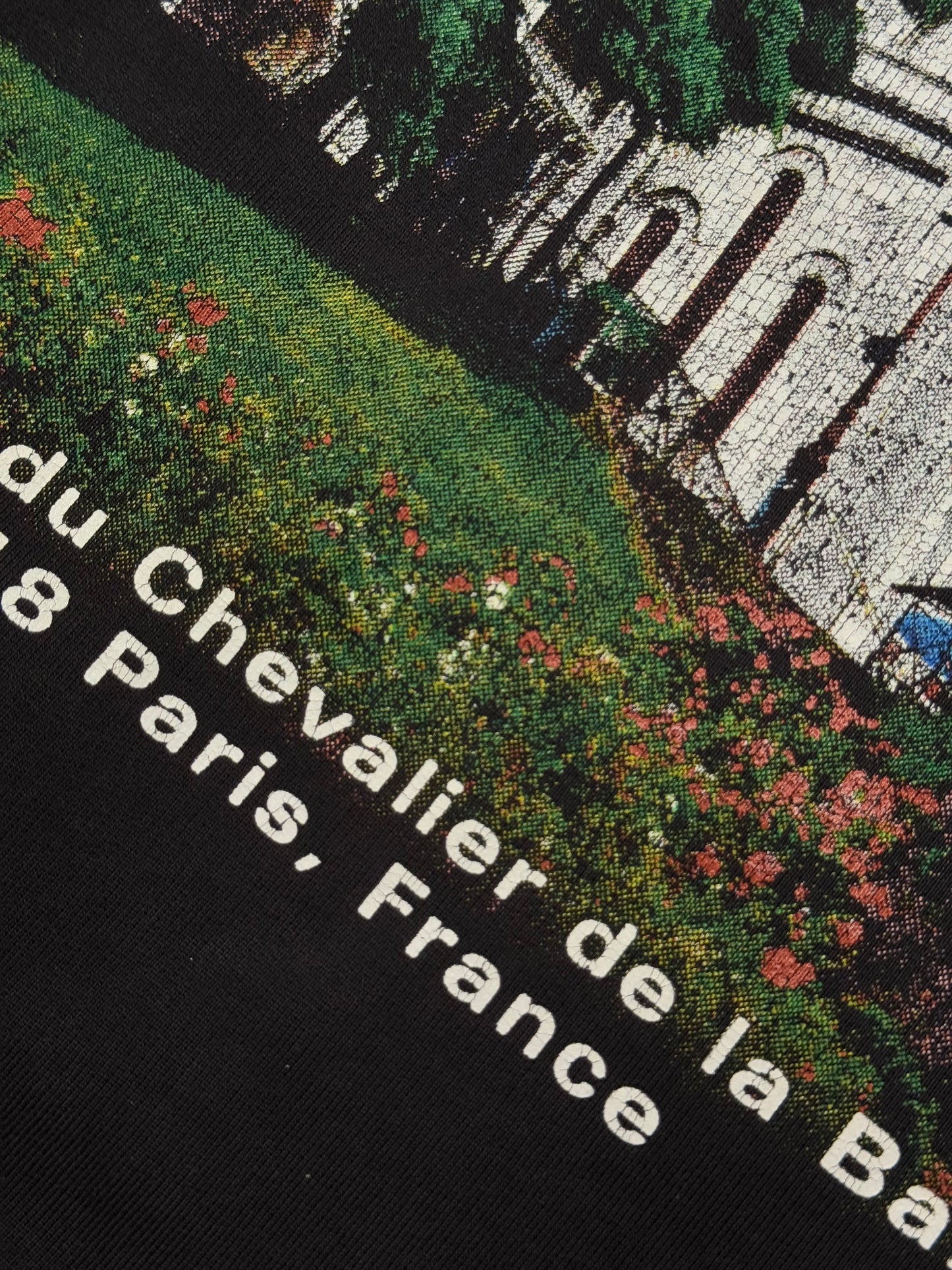 Balenciaga Sacré Coeur Notre Dame Oversized Distressed Hoodie