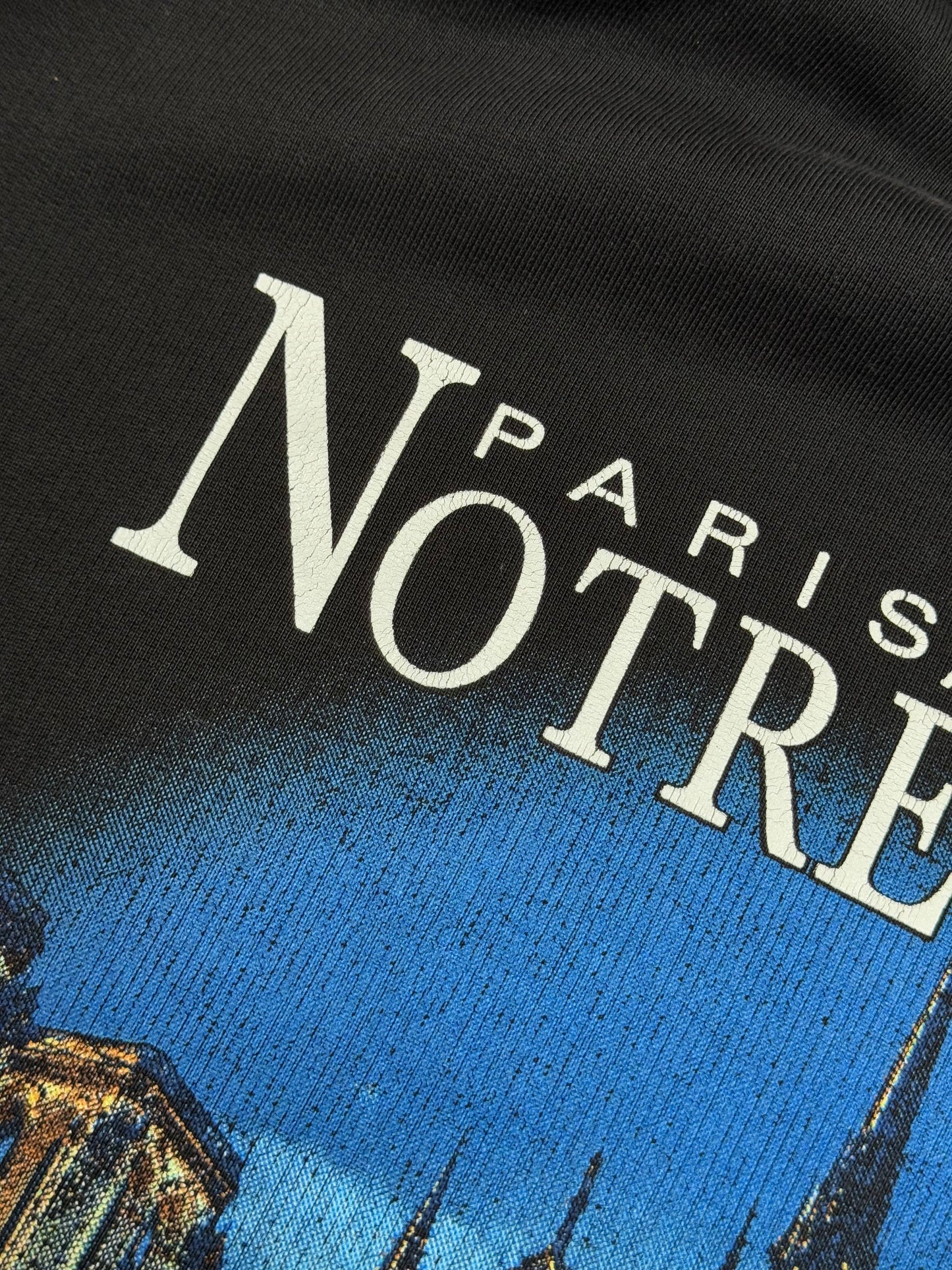 Balenciaga Sacré Coeur Notre Dame Oversized Distressed Hoodie