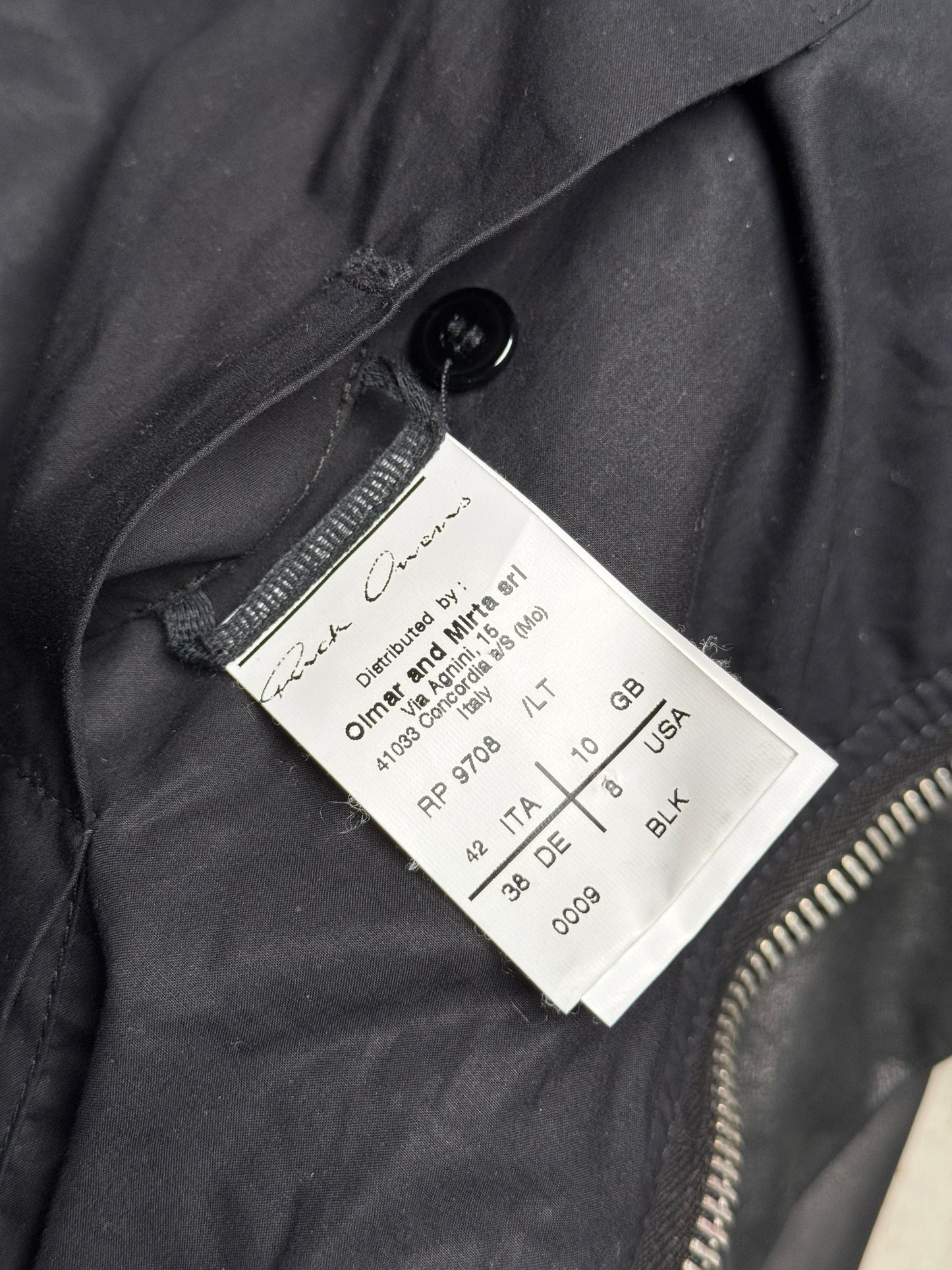 Rick Owens Leather Biker Jacket