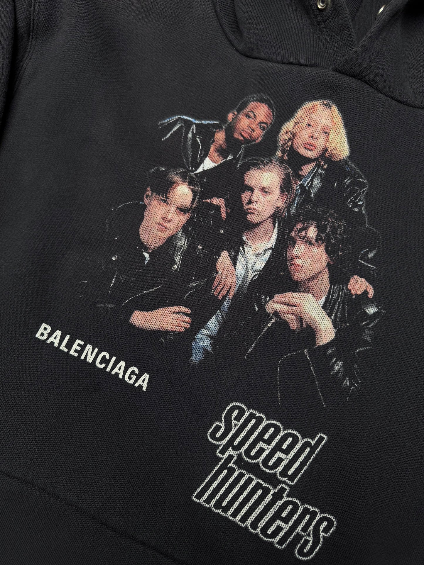 Balenciaga Winter 18 Speed Hunters Double Layered Oversized Hoodie