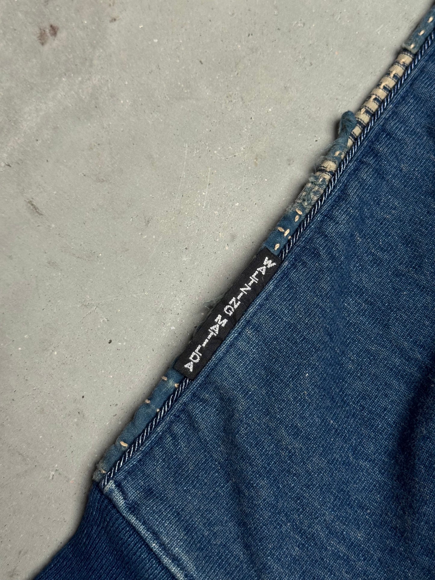 KAPITAL Kountry Boro Two Tone Indigo Sweatshirt
