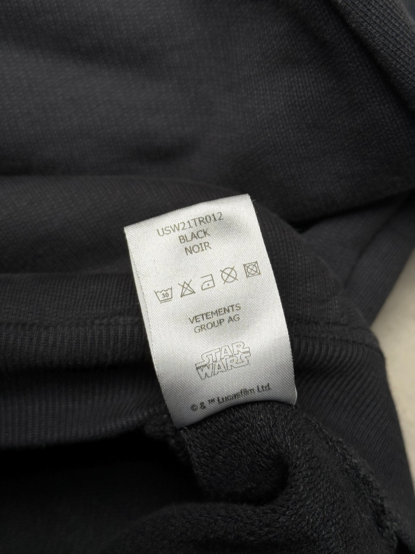 VETEMENTS Star Wars Yellow Logo Hoodie (Defective)