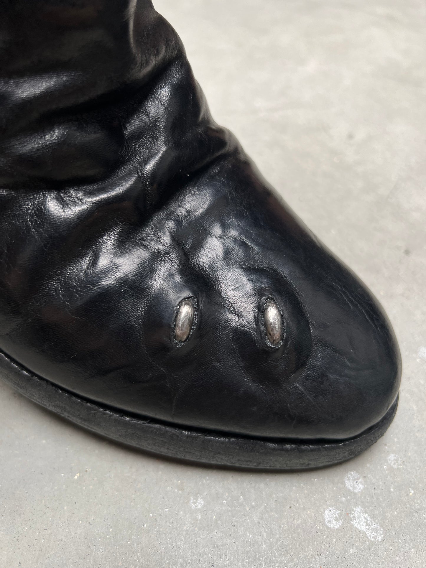 Carol Christian Poell Tornado Zip U-Sole Prosthetic Boots AM/2693P-IN CORS-PTC/010