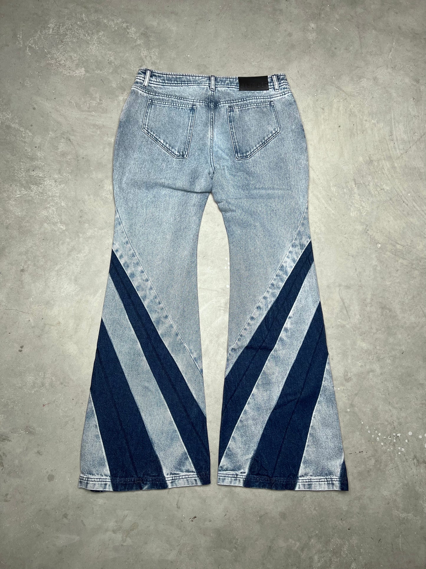 Dion Lee Darted Flared Denim Jeans