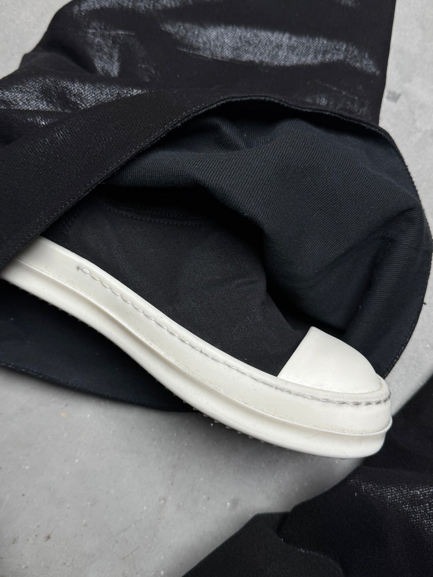 Rick Owens DRKSHDW Fetish Denim Ramones Boots