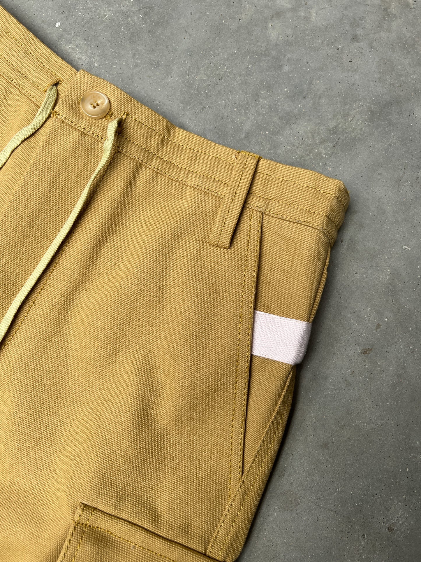 Jacquemus Le Cargo Giardino Dark Beige Cotton Cargo Pants