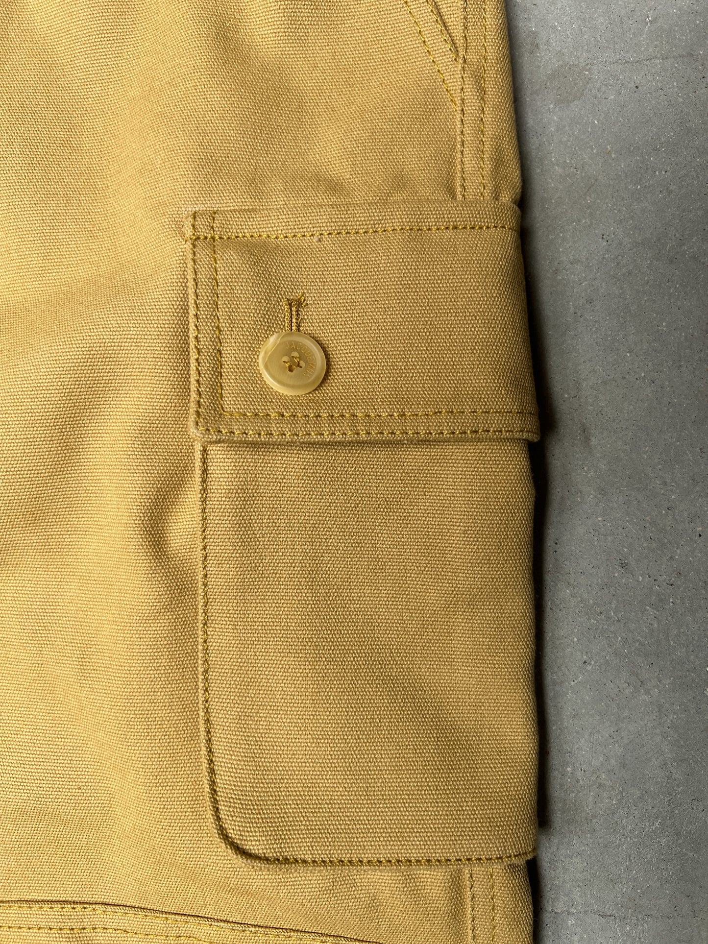 Jacquemus Le Cargo Giardino Dark Beige Cotton Cargo Pants