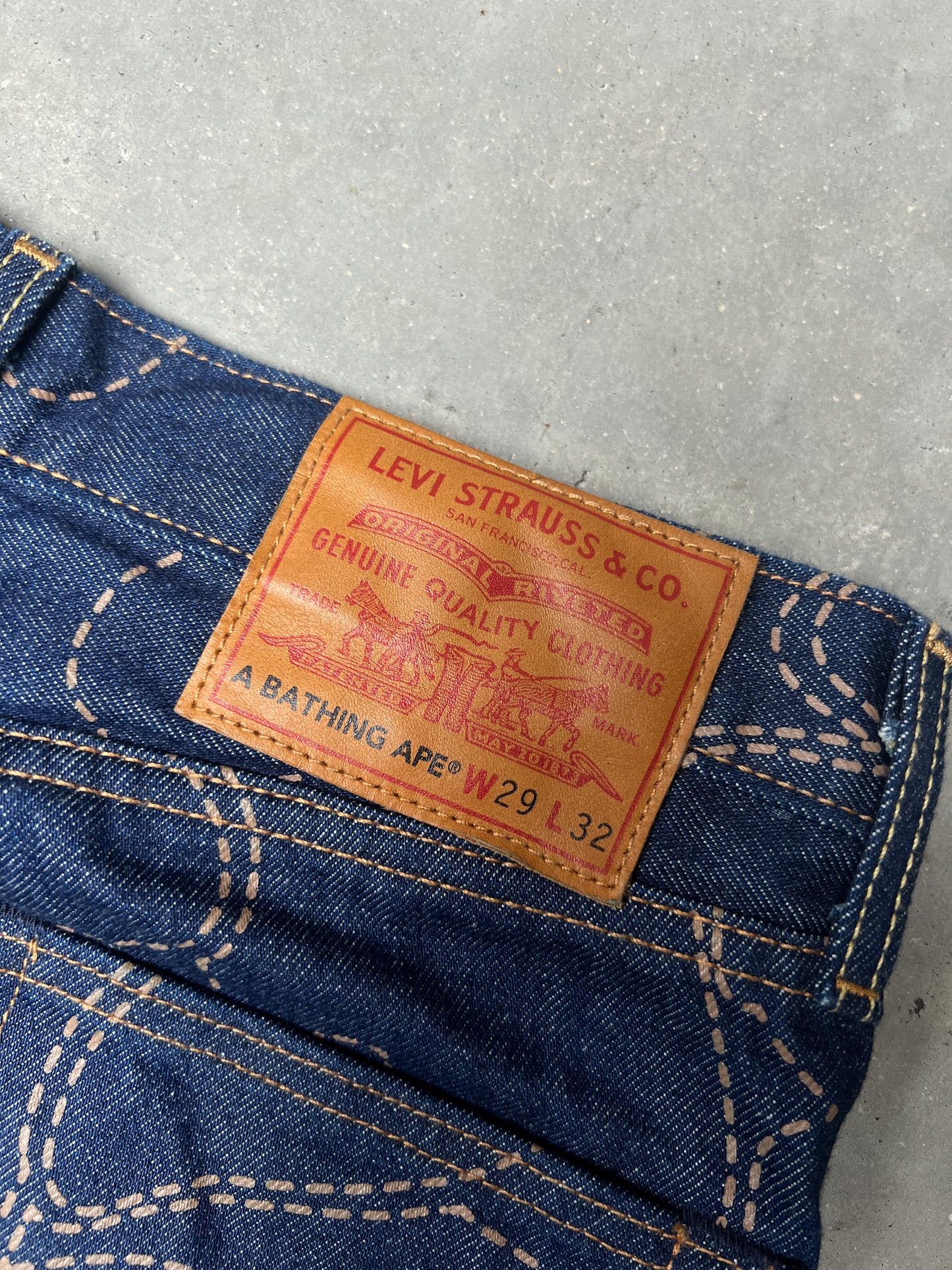 Levi's x BAPE Camo 501 93 Denim Jeans