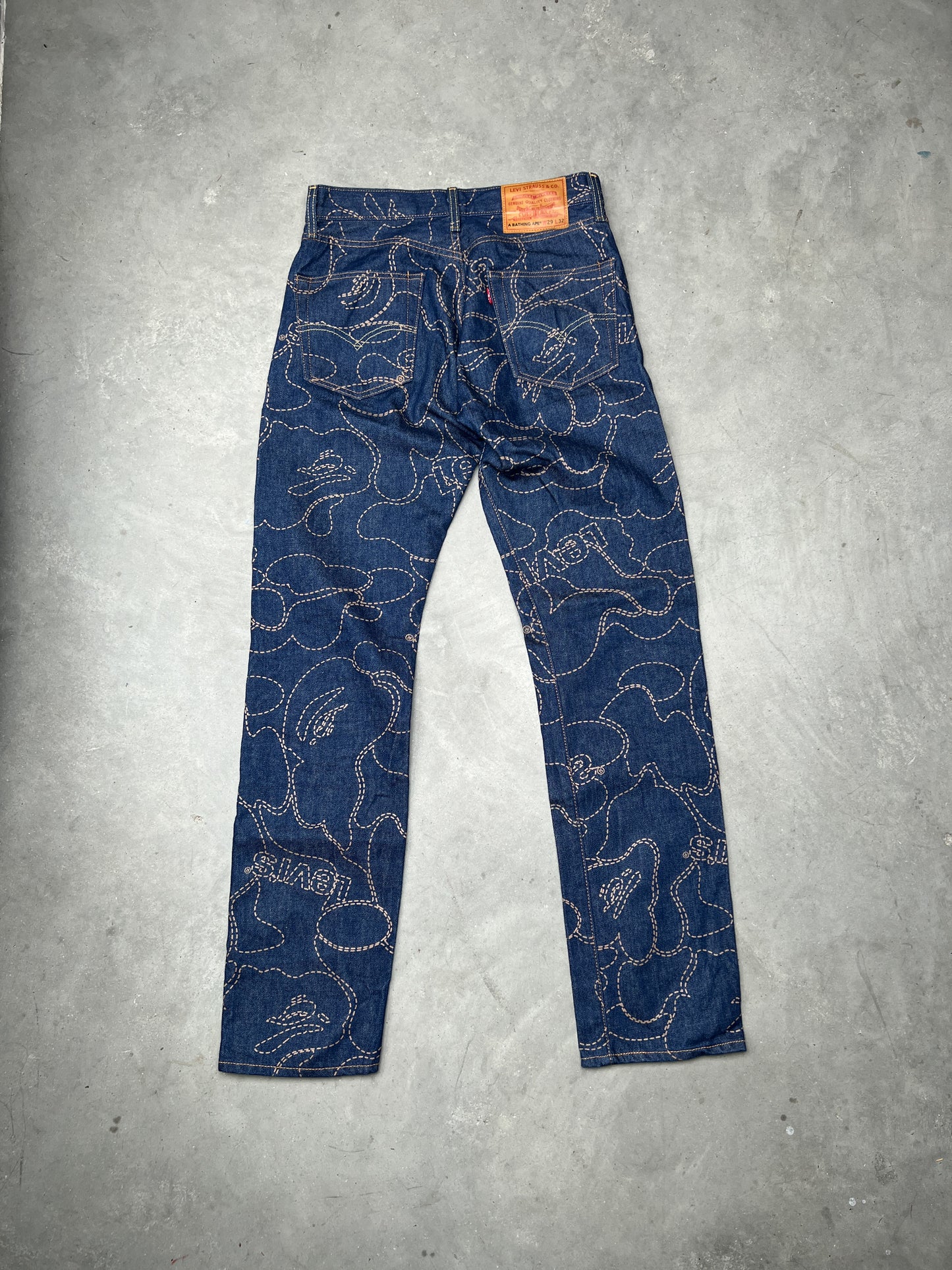 Levi's x BAPE Camo 501 93 Denim Jeans