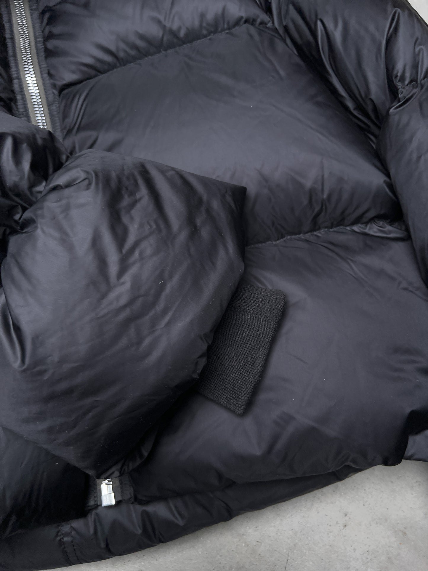 Rick Owens FW22 STROBE Funnel Neck Cropped Puffer Jacket