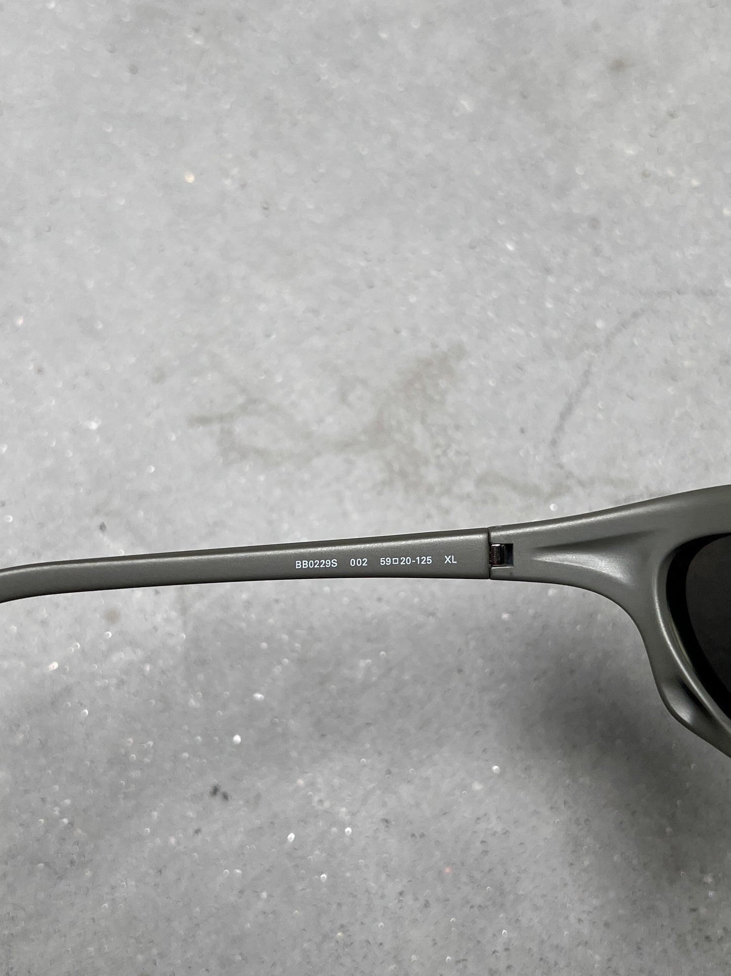 Balenciaga Bat Rectangle Sunglasses Silver