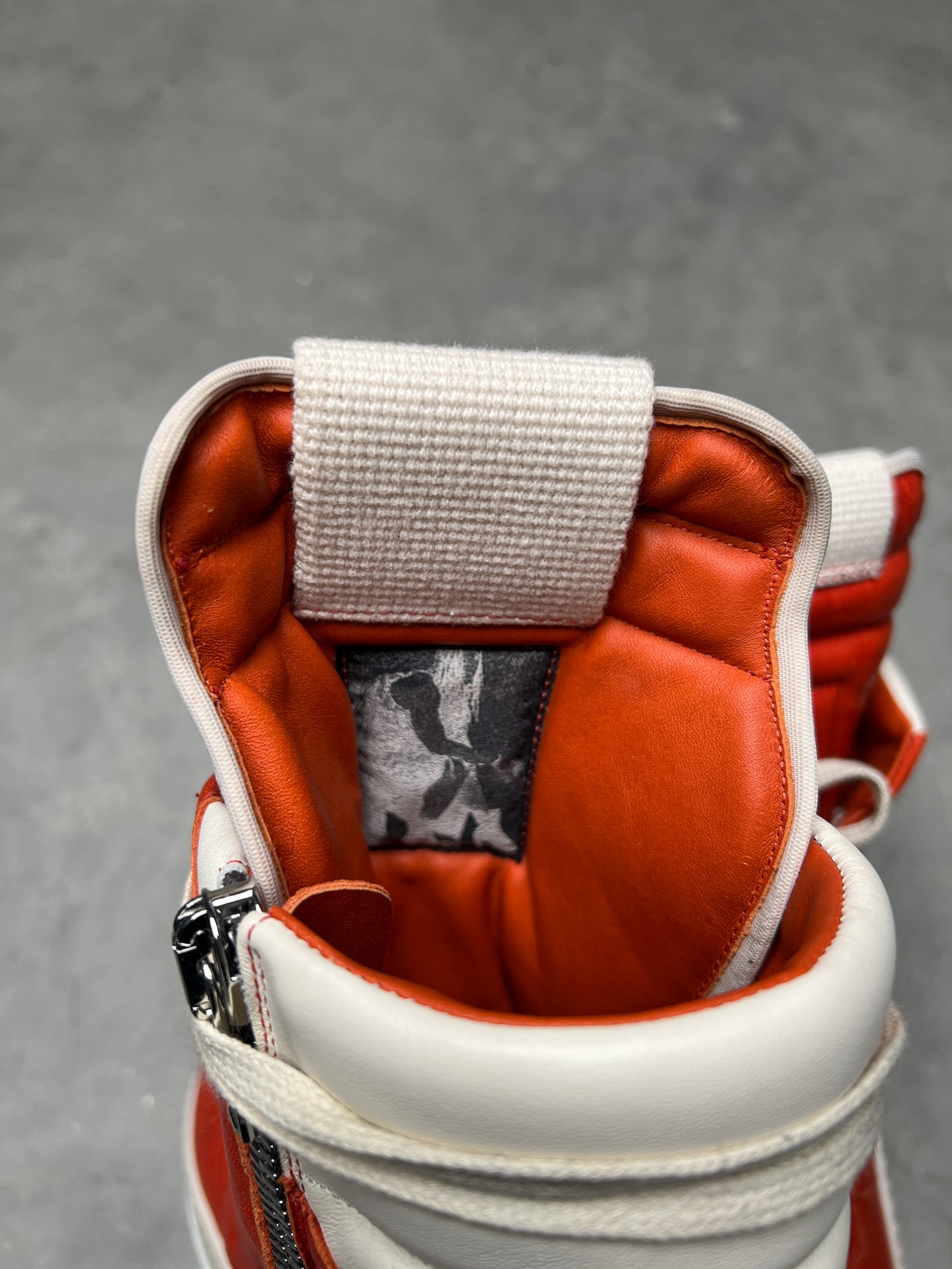 Rick Owens FW22 STROBE Geobasket Lamb Leather Orange