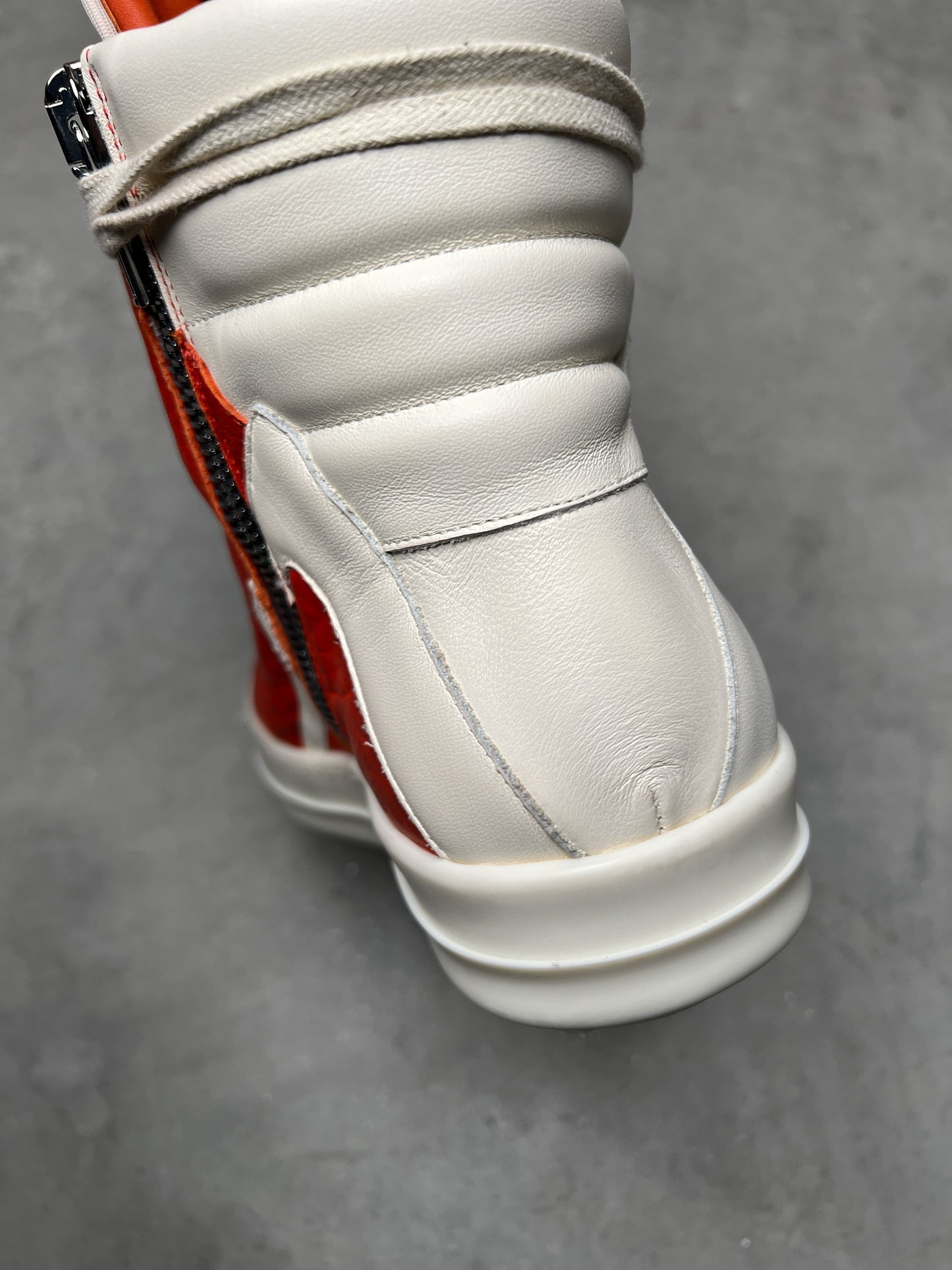 Rick Owens FW22 STROBE Geobasket Lamb Leather Orange