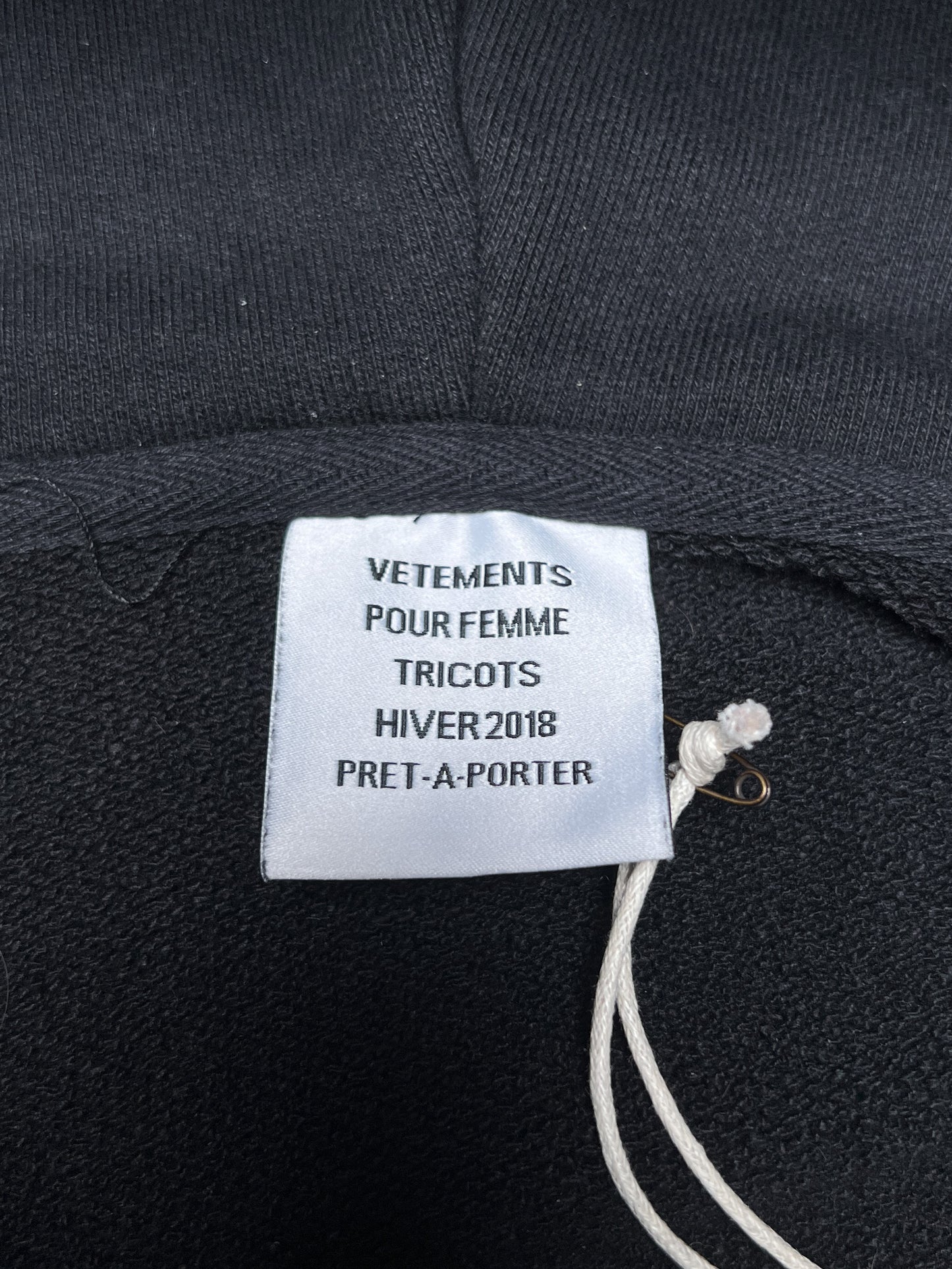 VETEMENTS FW18 May The Bridges I Burn Light The Way / Antwerpen Zip Up Hoodie