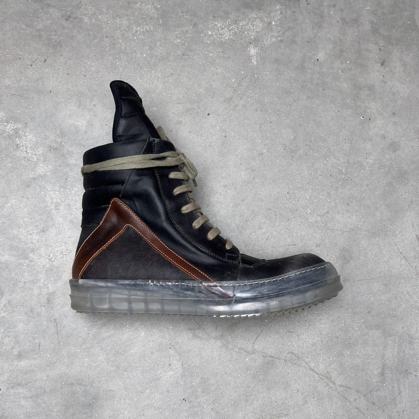 Rick Owens SS19 BABEL Geobasket Black Bluejay