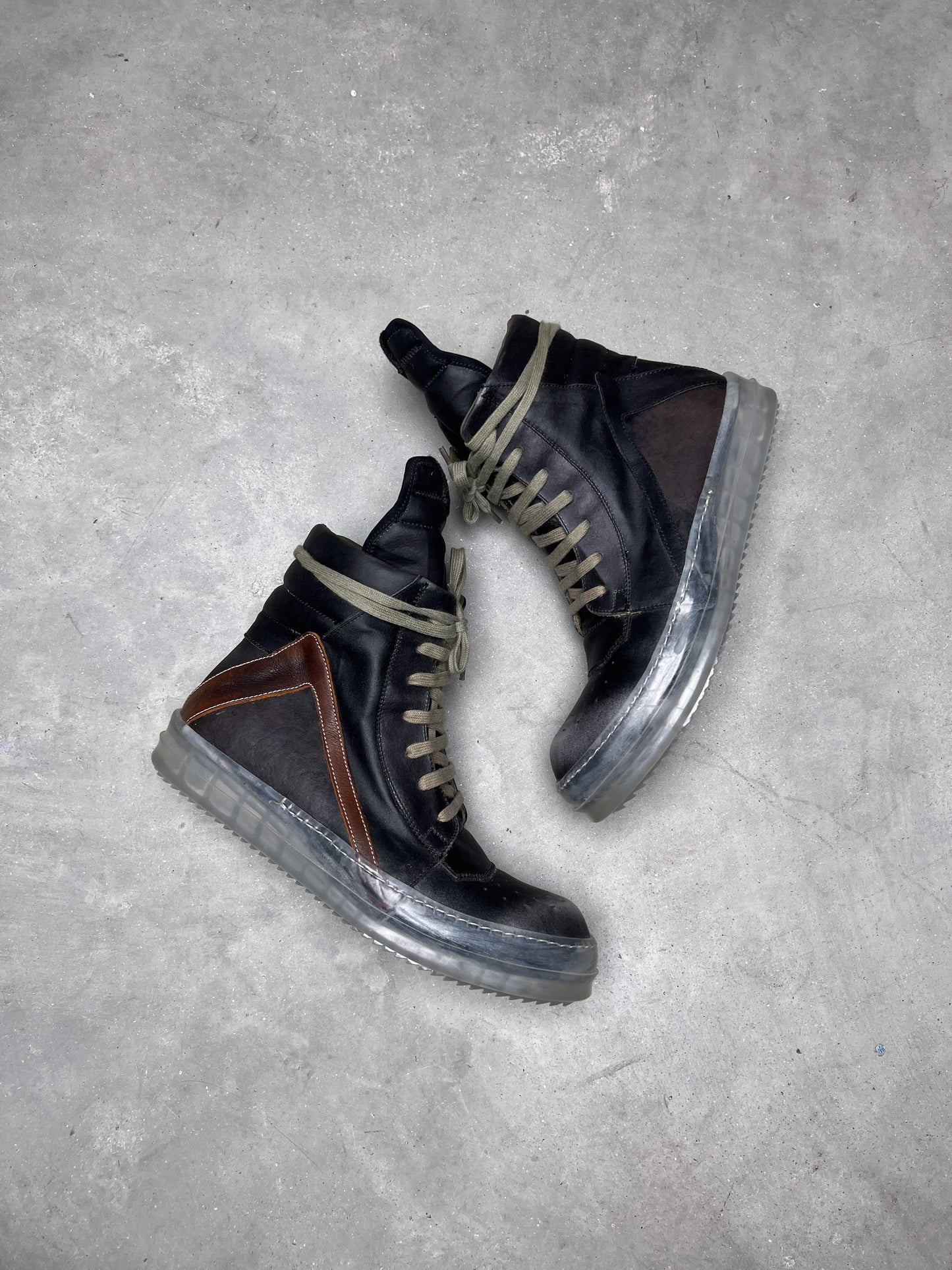 Rick Owens SS19 BABEL Geobasket Black Bluejay