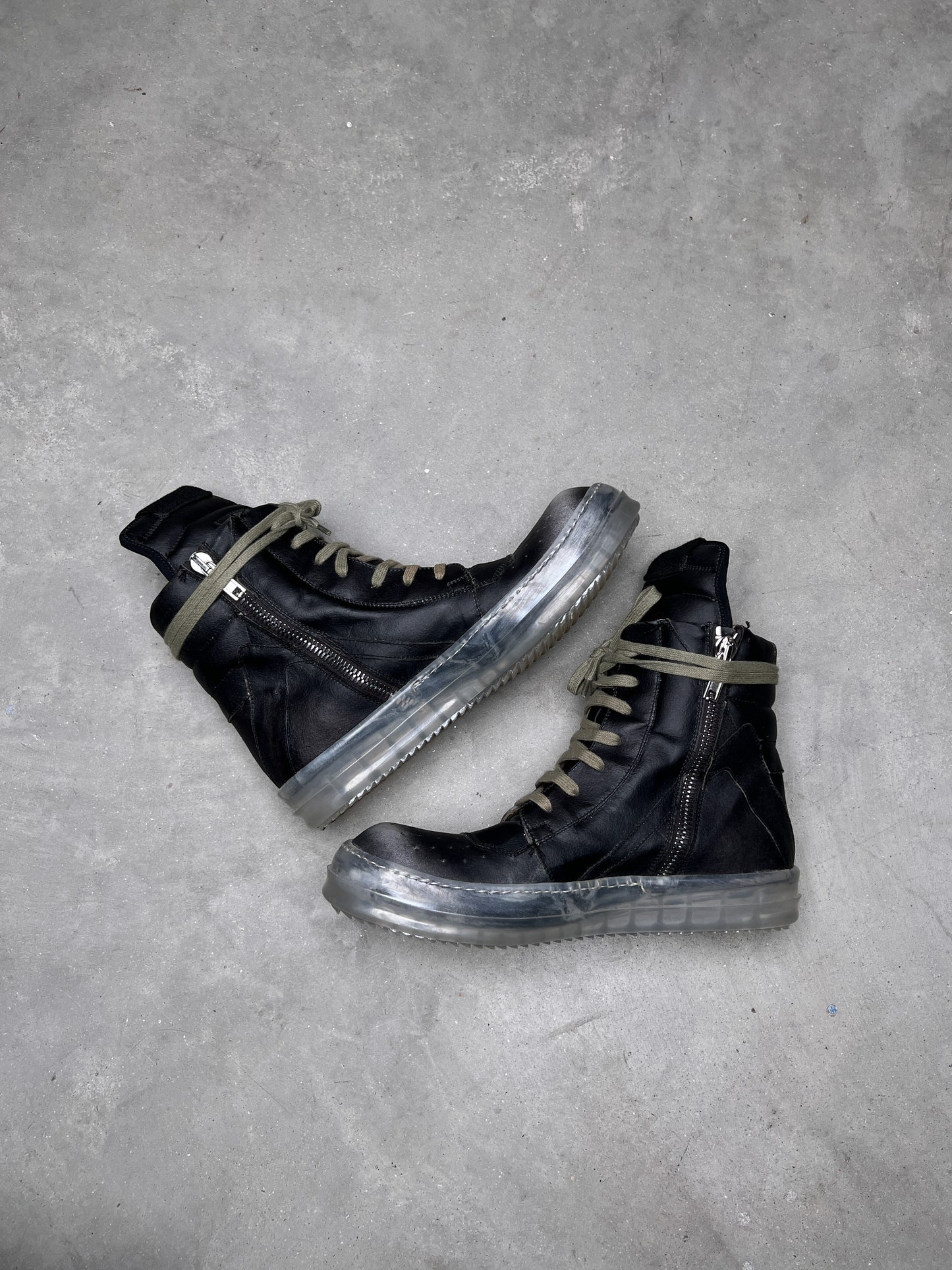 Rick Owens SS19 BABEL Geobasket Black Bluejay