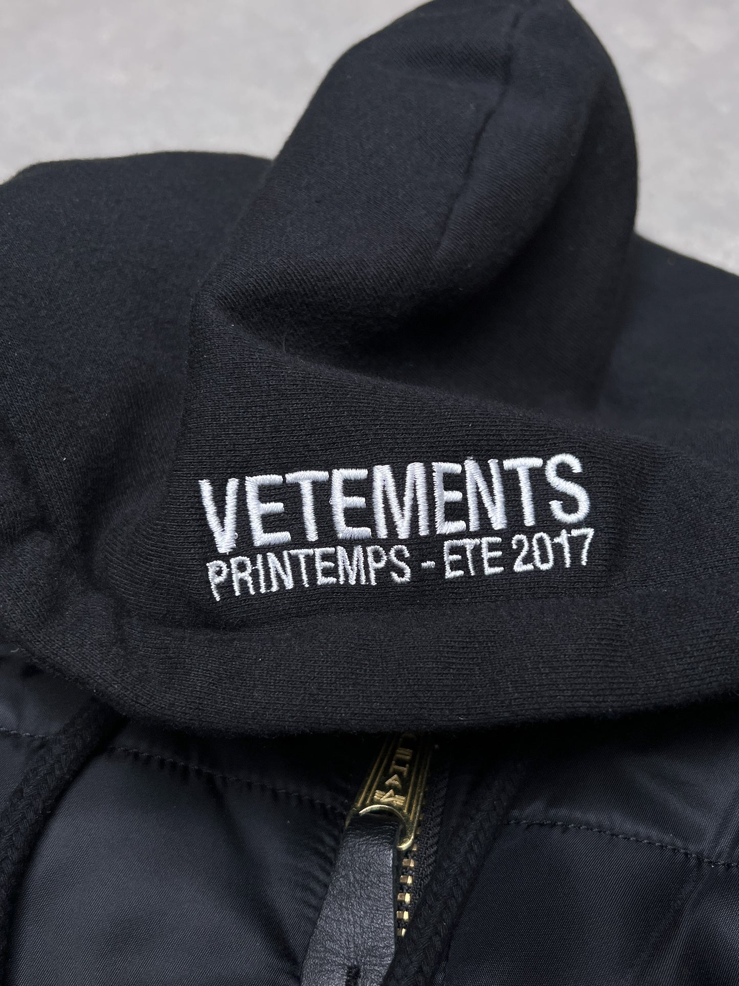 VETEMENTS SS17 x Alpha Industries Reversible Hooded Bomber Jacket
