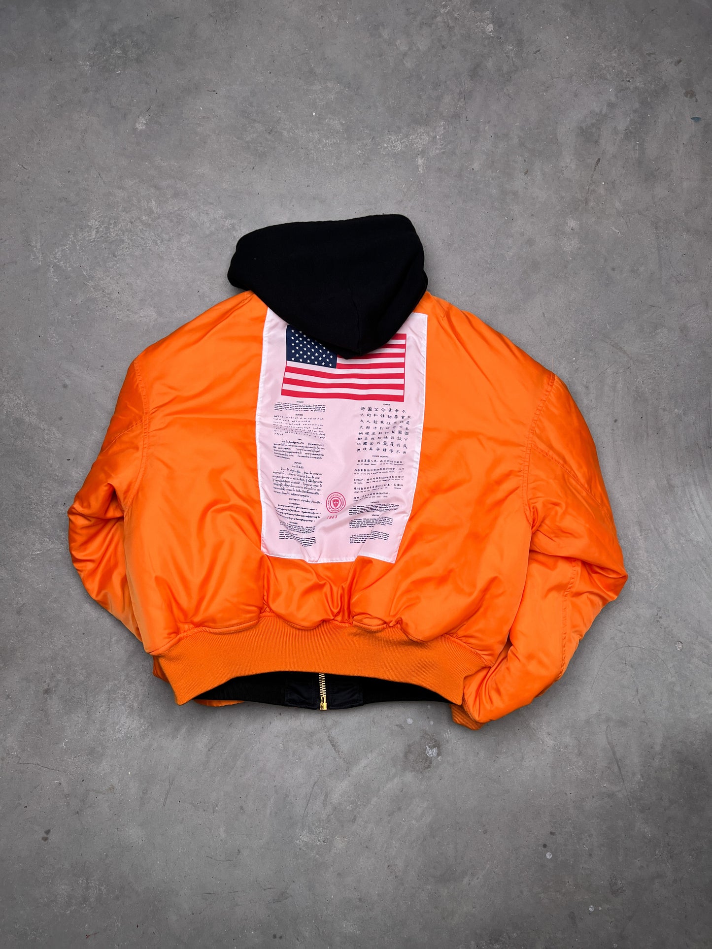 VETEMENTS SS17 x Alpha Industries Reversible Hooded Bomber Jacket