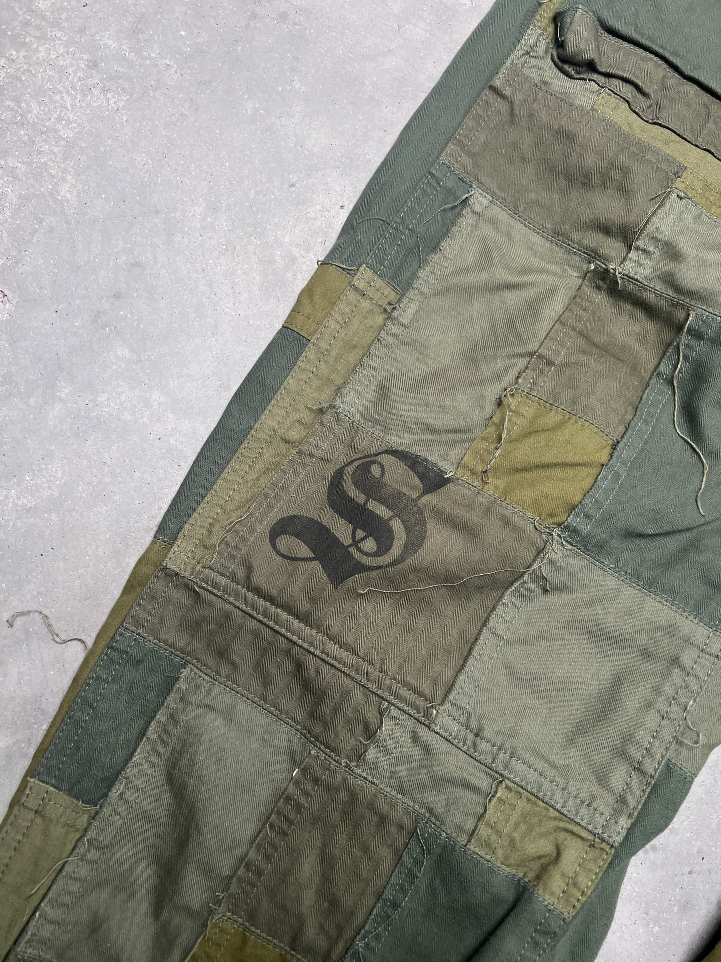 Supreme JUNYA WATANABE CDG MAN Patchwork Cargo Pant Olive Green