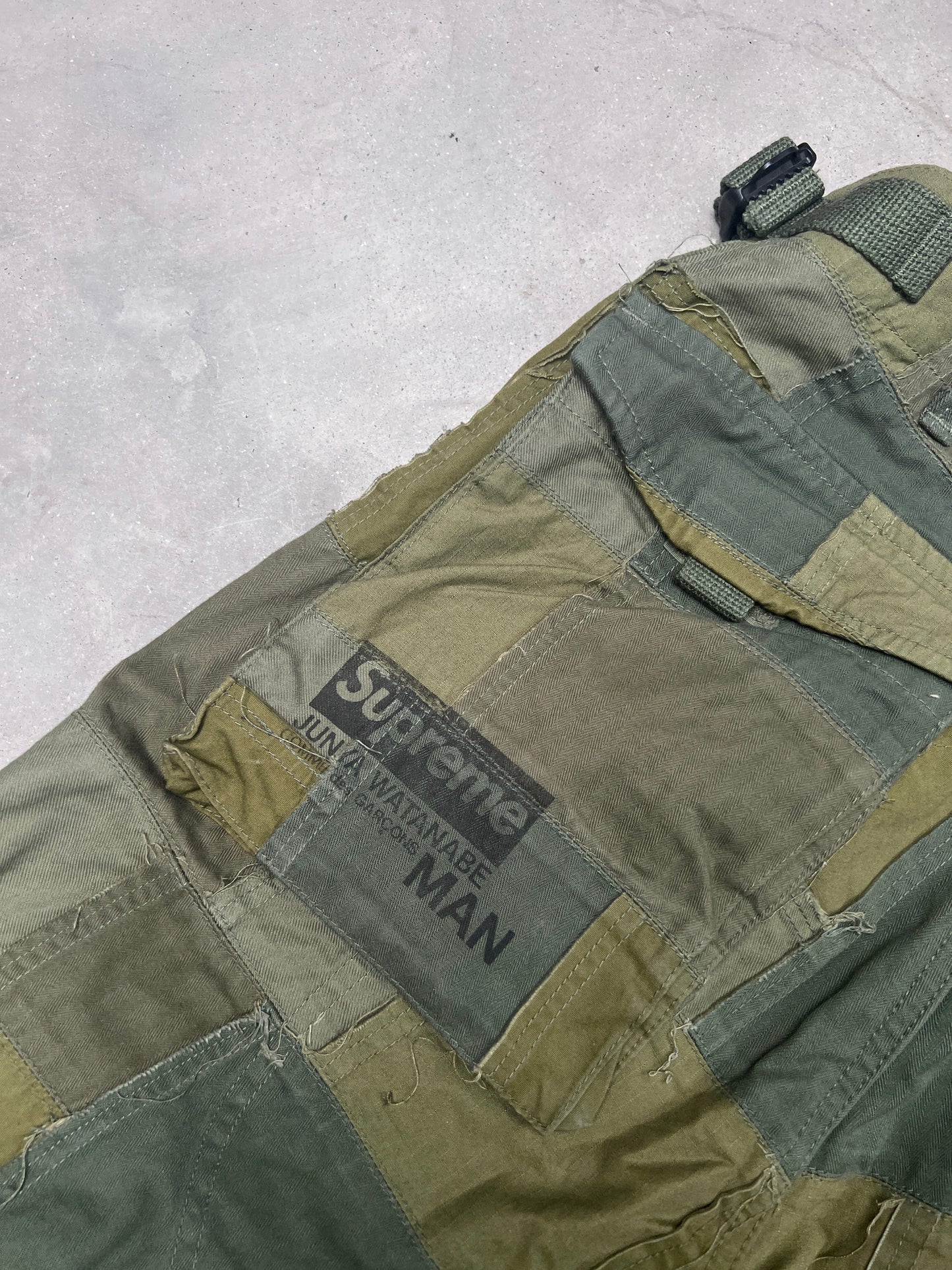 Supreme JUNYA WATANABE CDG MAN Patchwork Cargo Pant Olive Green