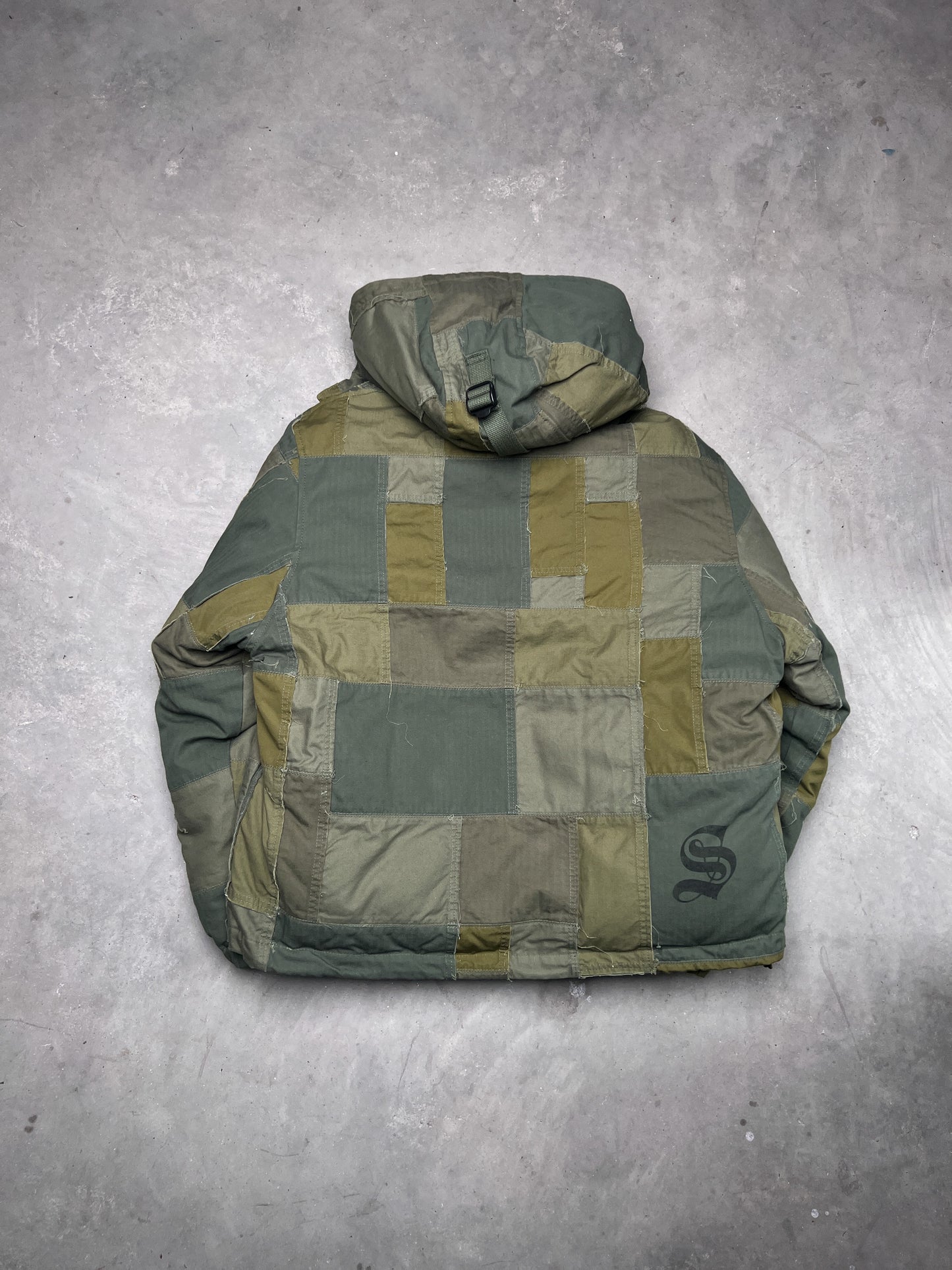 Supreme JUNYA WATANABE CDG MAN Patchwork Puffy Jacket Olive Green