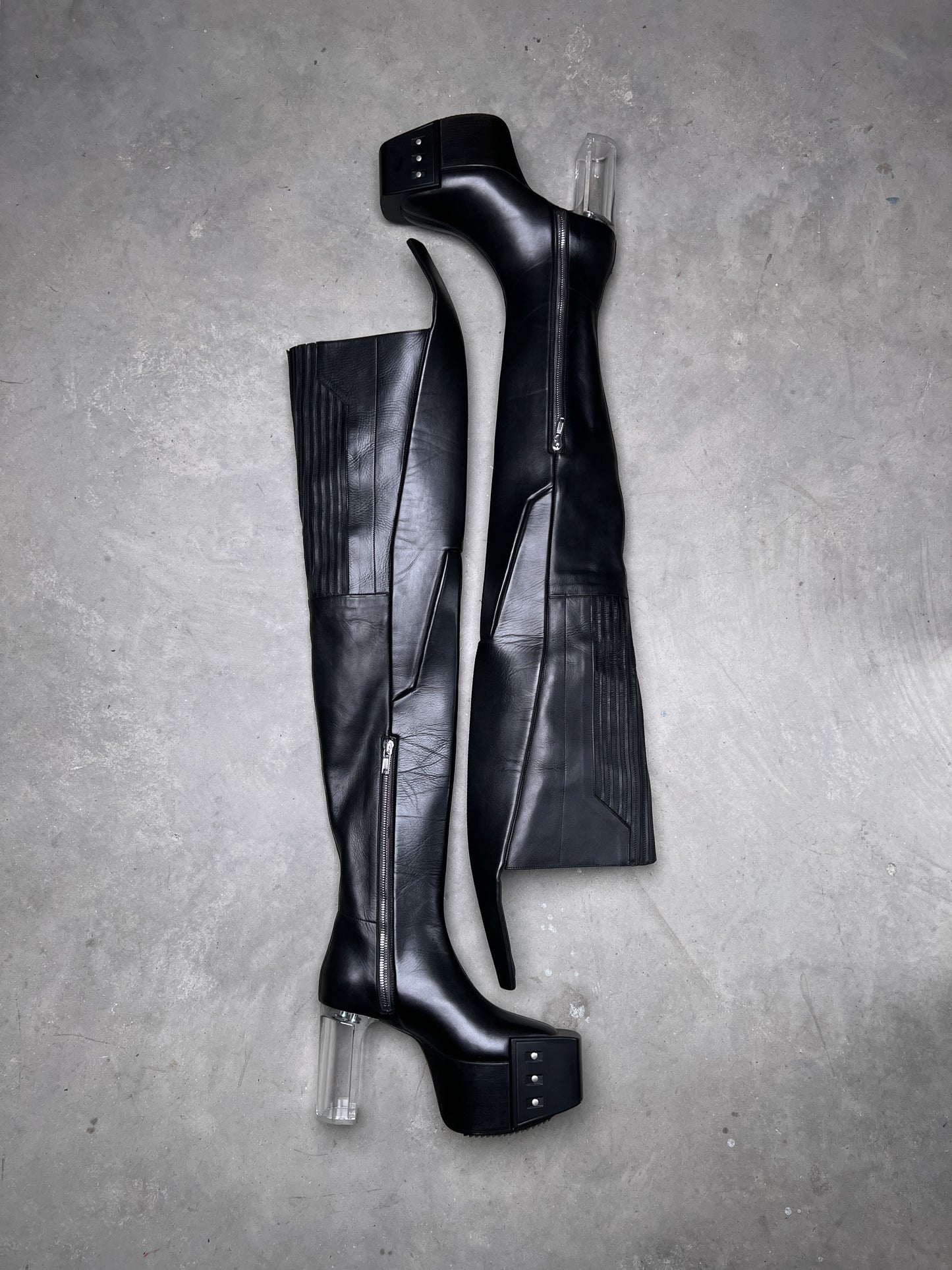 Rick Owens FW21 GETHSEMANE Thigh High Waders Kiss Boots
