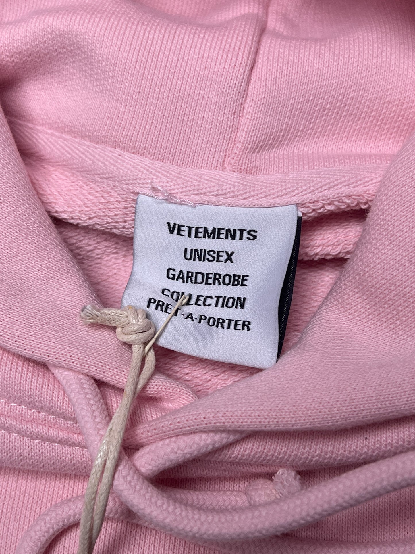 VETEMENTS Dolphin Heart Logo Hoodie Baby Pink