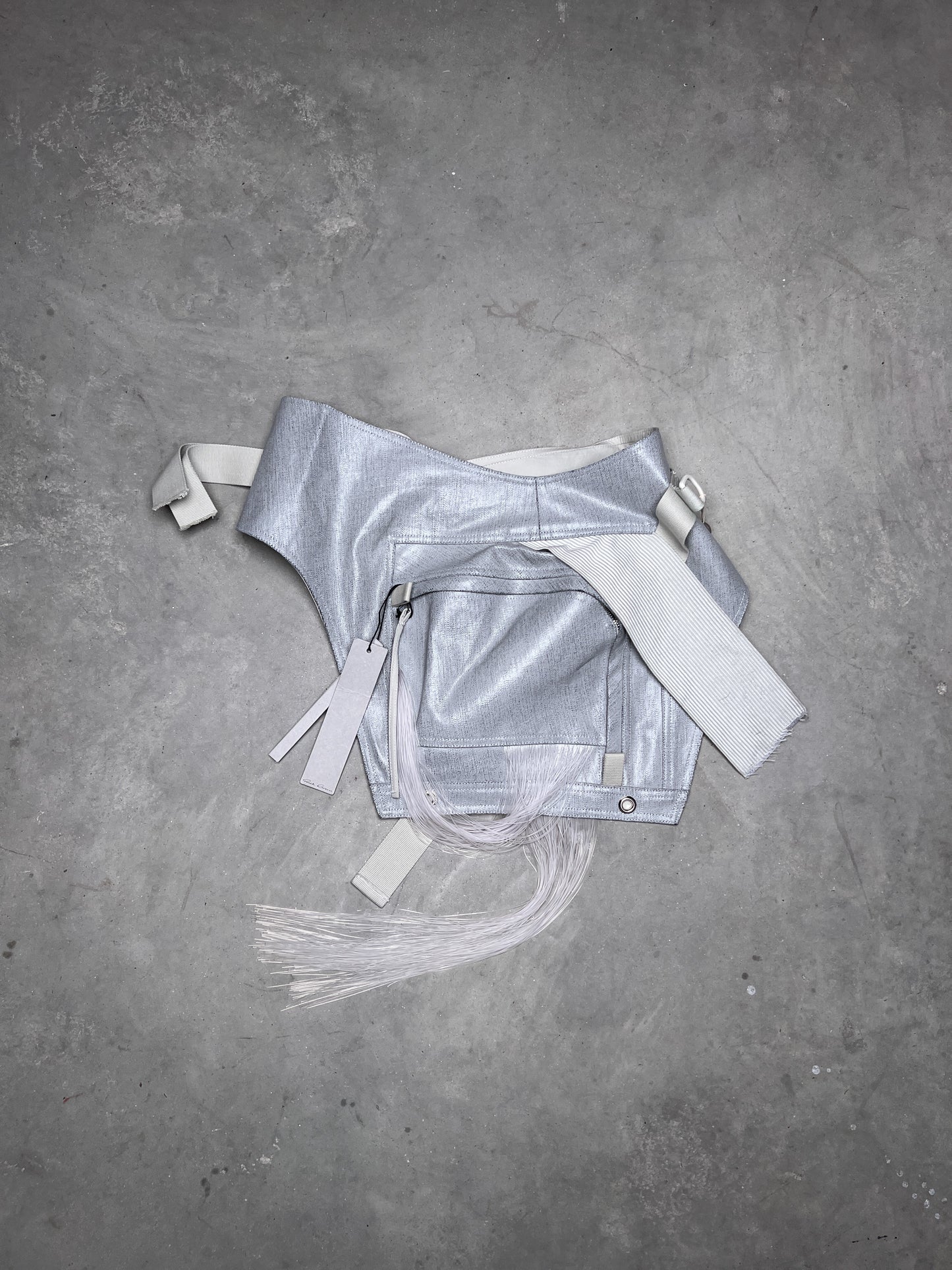 Rick Owens SS19 BABEL Runway Cargo Pocket Oyster Waist Bag
