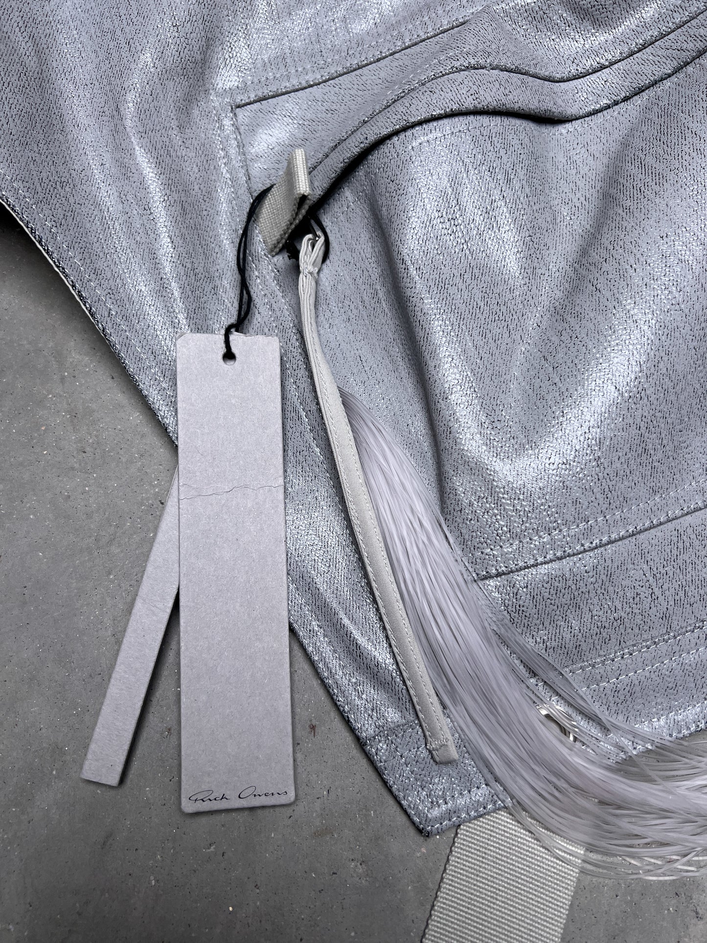 Rick Owens SS19 BABEL Runway Cargo Pocket Oyster Waist Bag