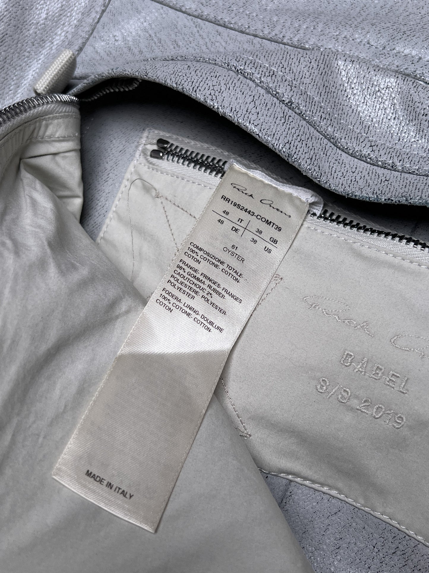 Rick Owens SS19 BABEL Runway Cargo Pocket Oyster Waist Bag