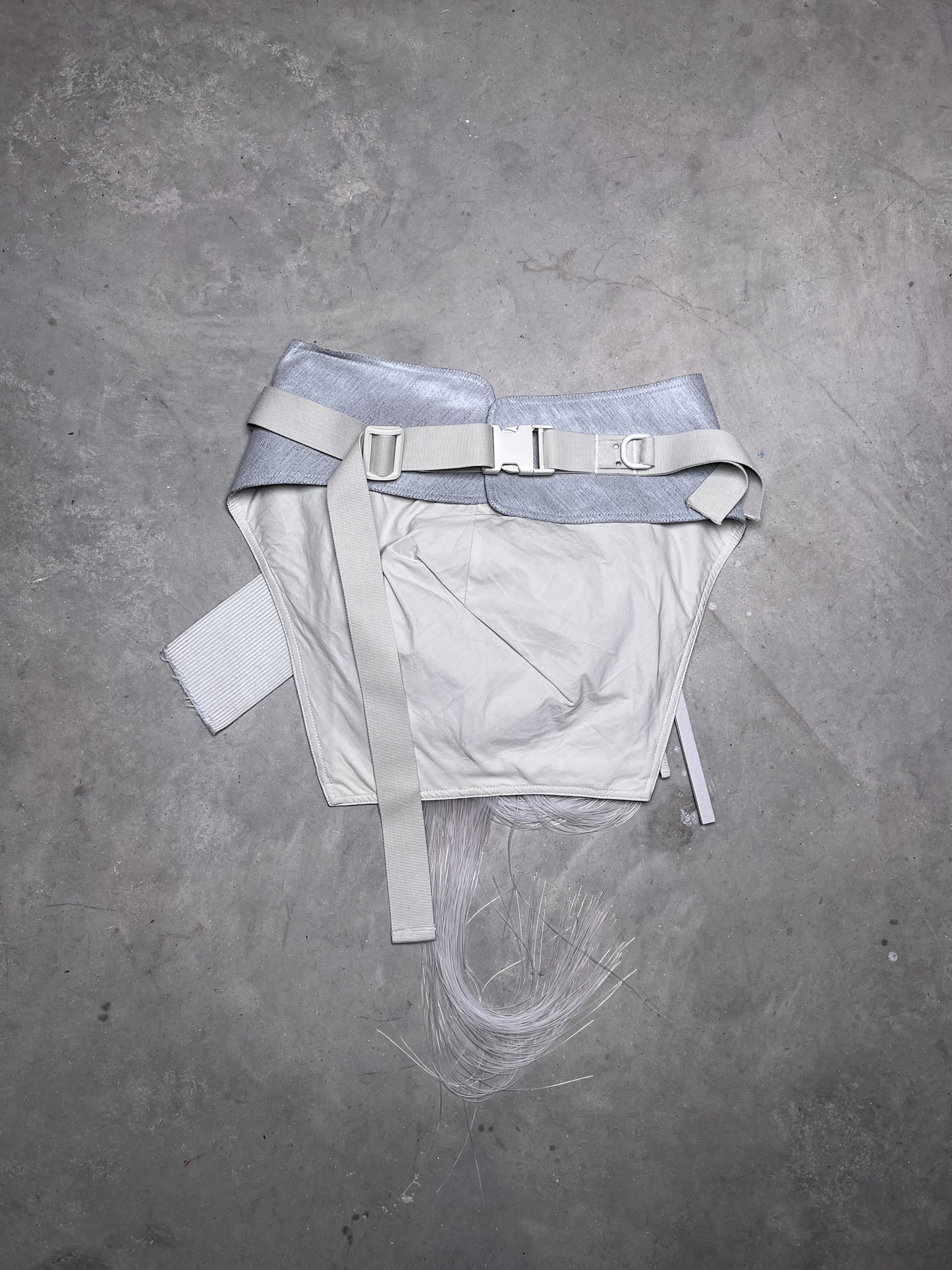 Rick Owens SS19 BABEL Runway Cargo Pocket Oyster Waist Bag