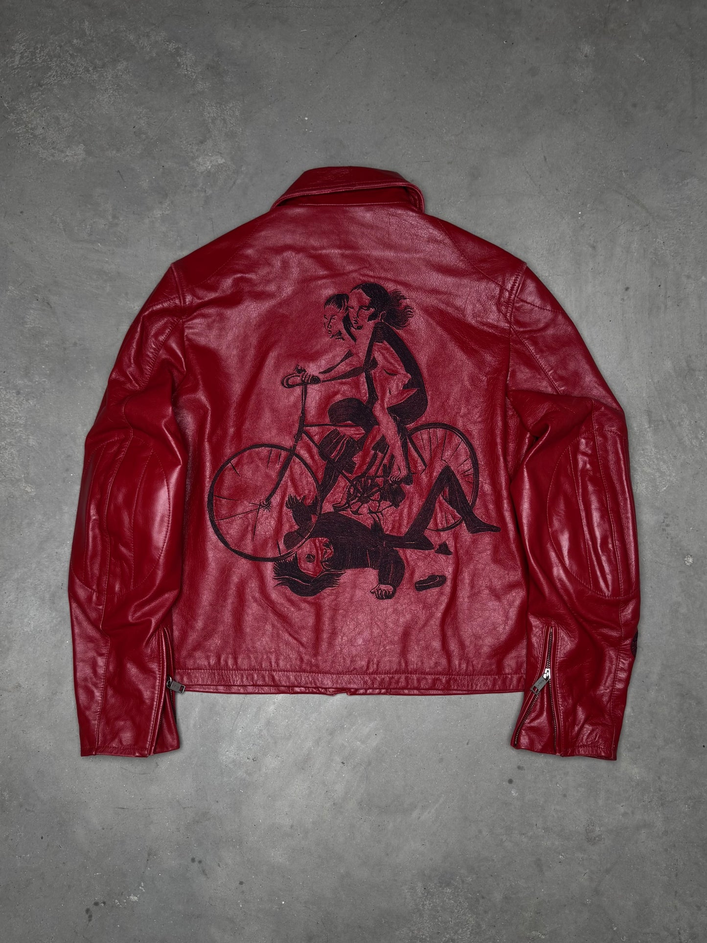 Enfants Riches Déprimés The Bully Leather Jacket Red