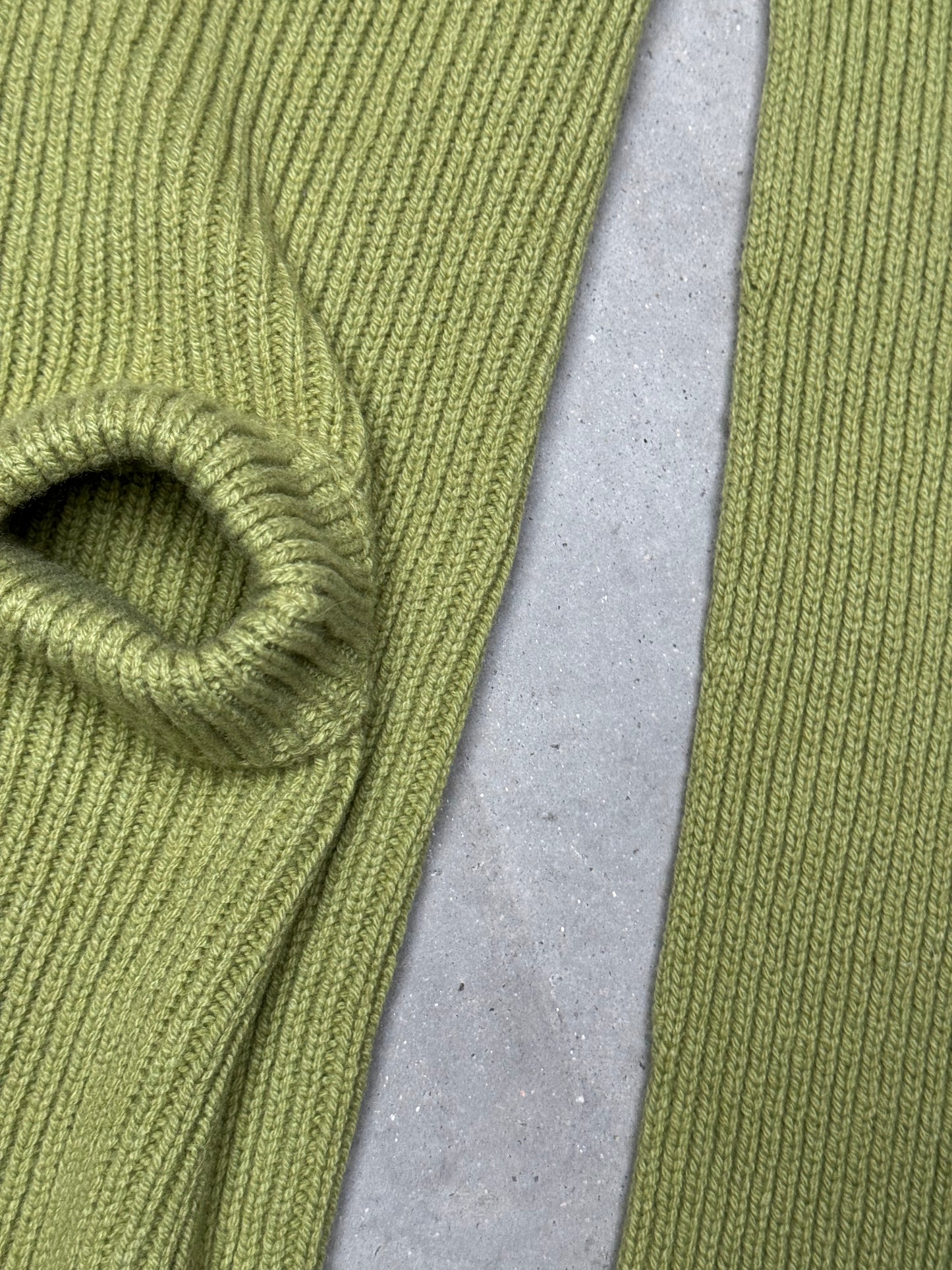 Rick Owens SAMPLE FW23 LUXOR Banana Knit Acid Green