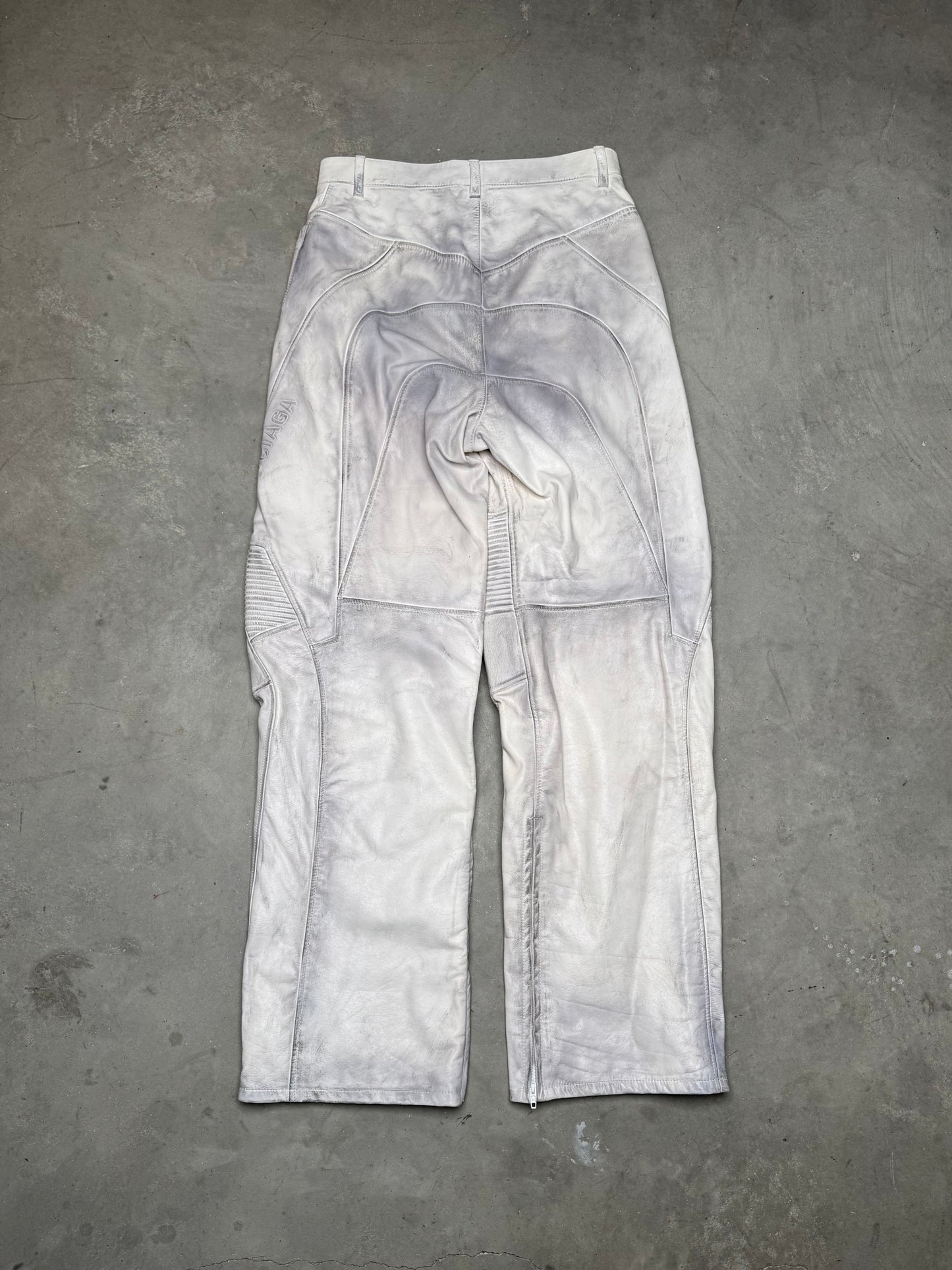 Balenciaga Summer 23 Mudshow Biker Leather Pants
