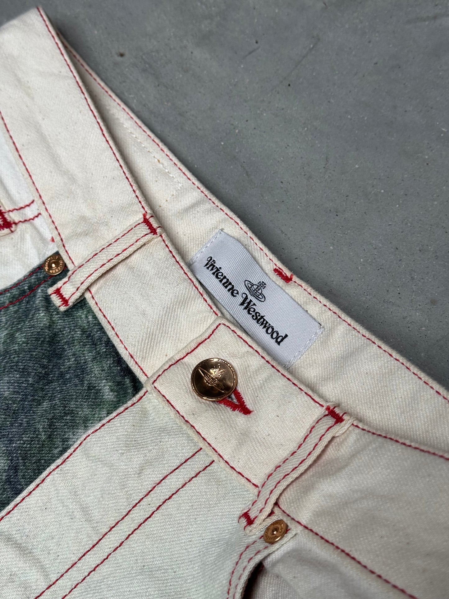 Vivienne Westwood AW21 Harris Boucher Painting Jeans